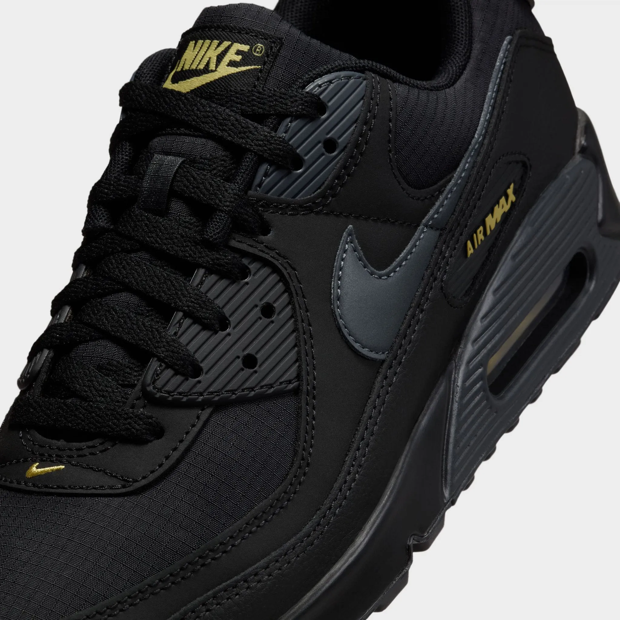 Nike Air Max 90 Black / Buff Gold - Anthracite TPU - sole shoes disc golf shoes