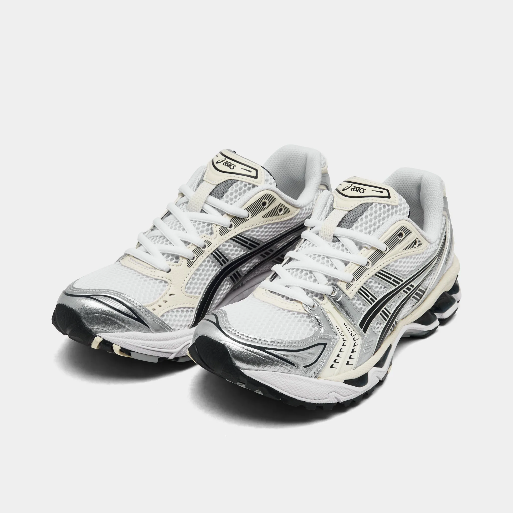 rigid midsole shoes early morning running ASICS Women's Gel-Kayano 14 White / Midnight