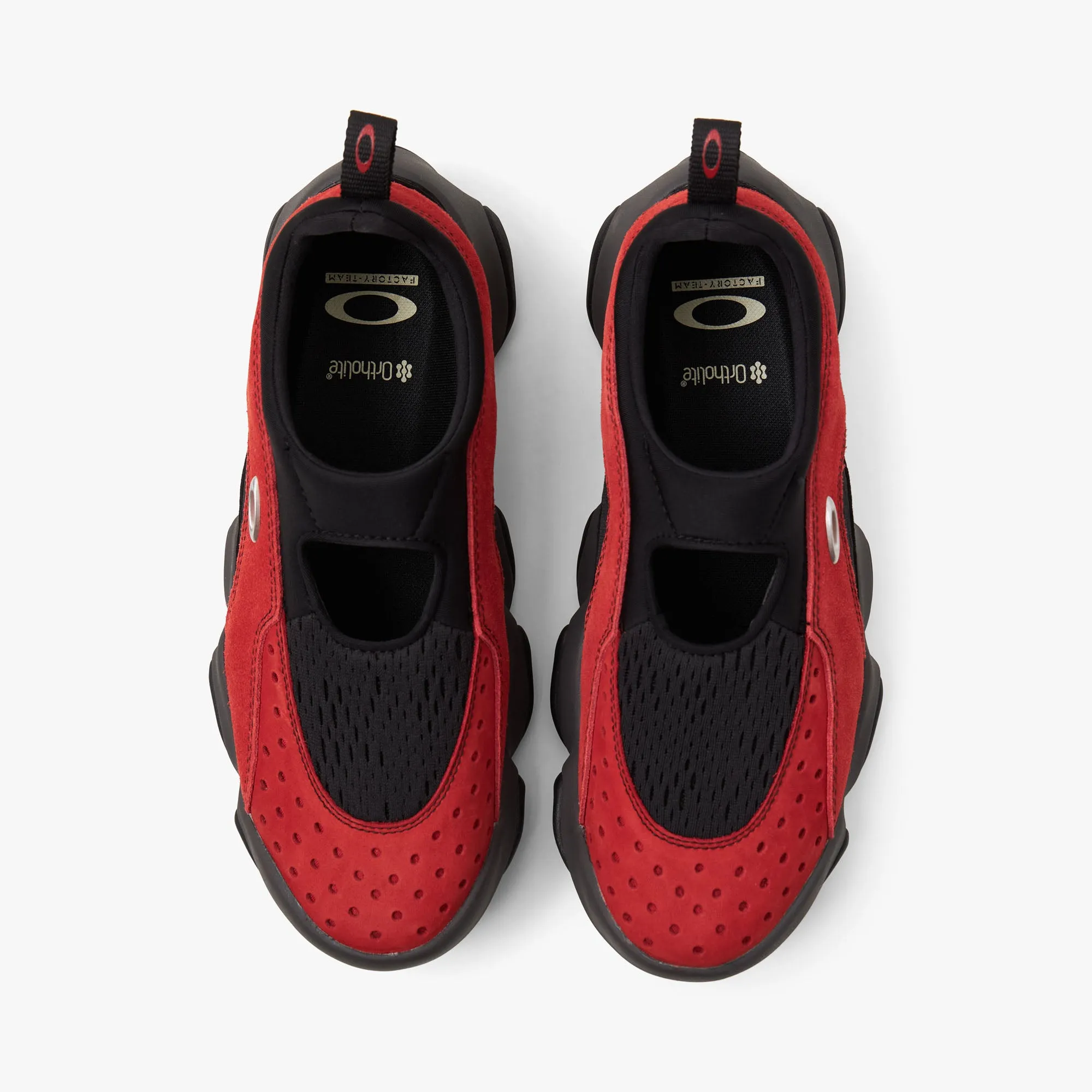 Oakley Factory Team Suede Flesh Sandal Lava / Black shock-absorbing sole popularity - level