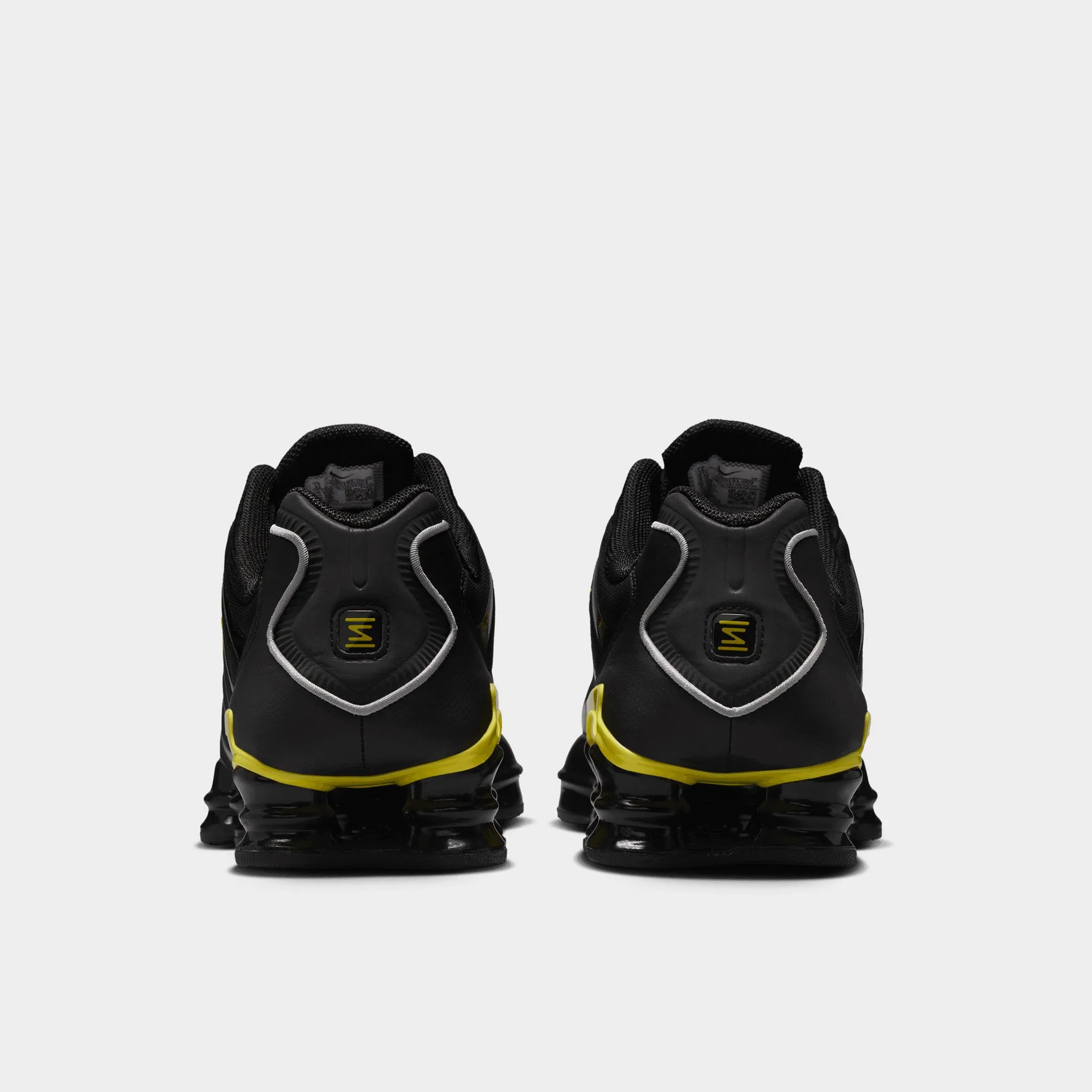 amateur runner shoes fitness - commitment Nike Shox TL Black / Metallic Silver - Dynamic Yellow