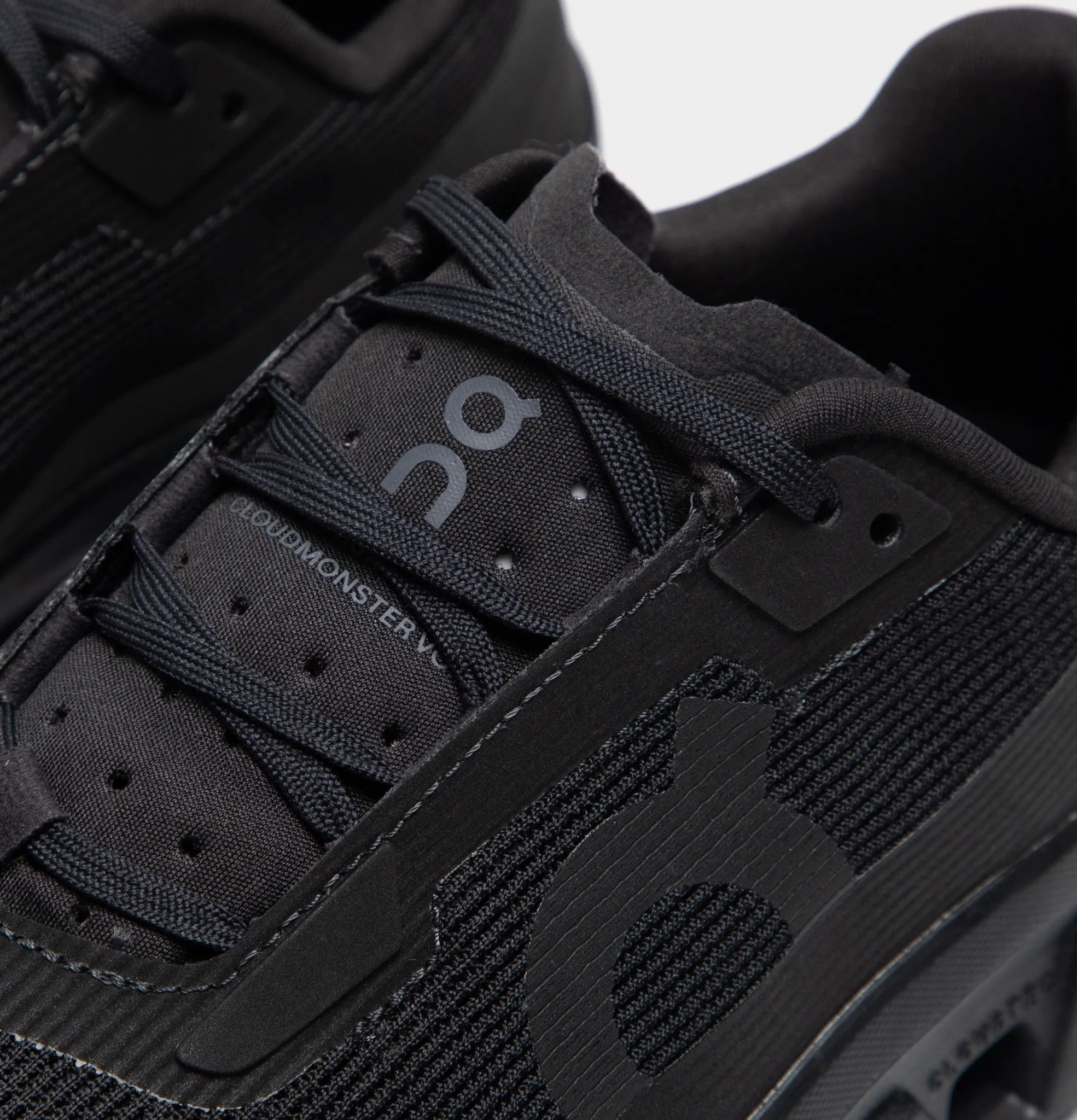 On Women's Monster Void Black / Black volleyball shoes