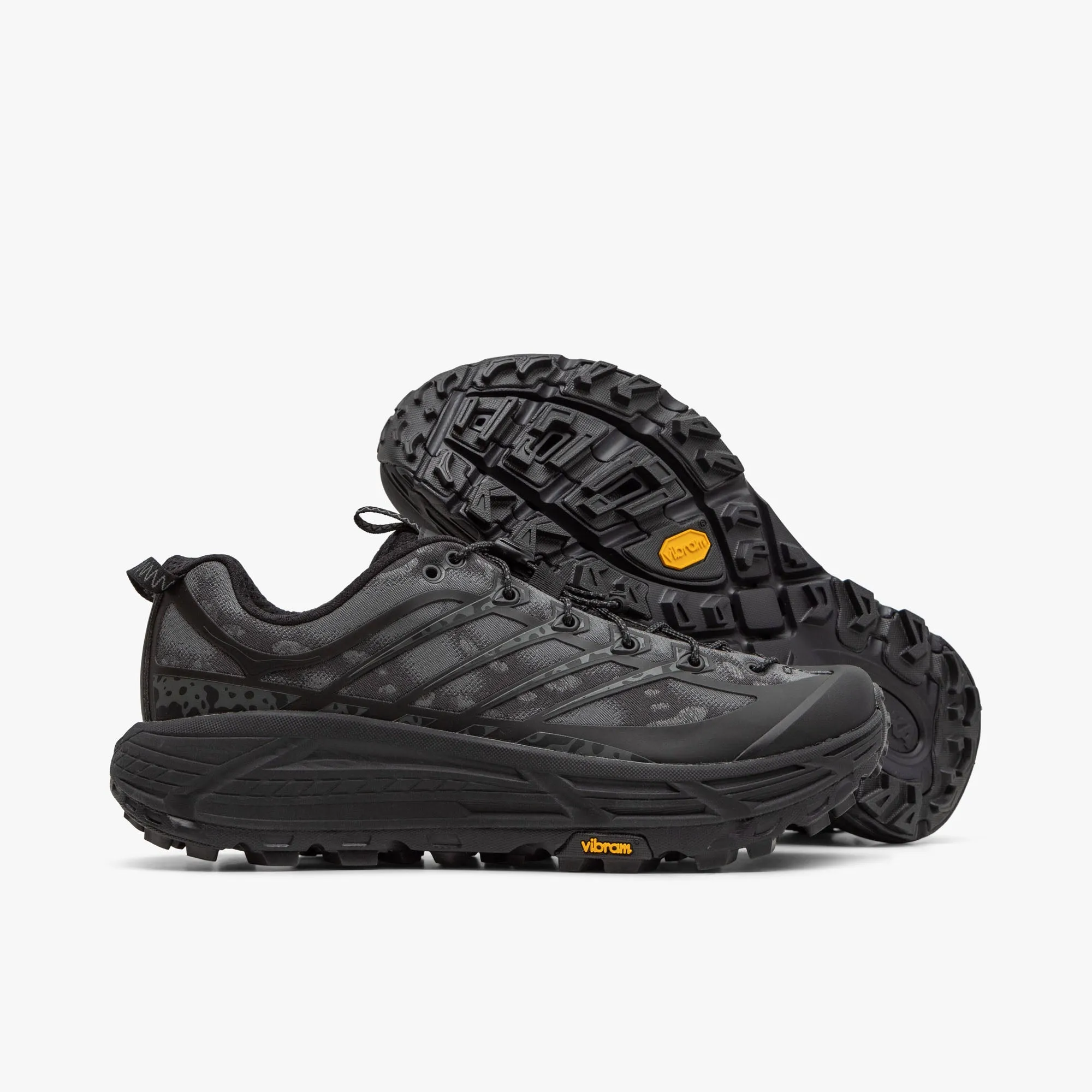 zero - heel shoes Hoka Mafate Three2 TS Black / Carbon Black