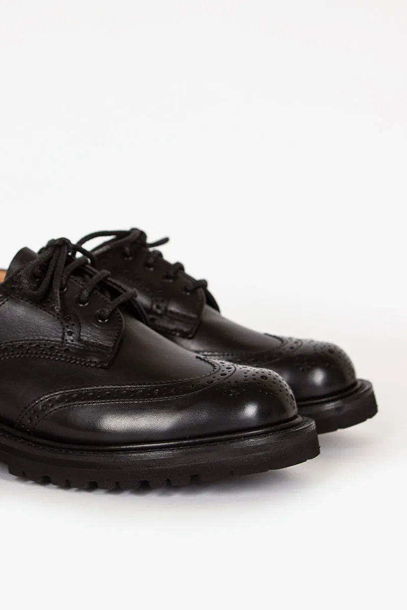 Insulated River Crossing Anne Leather Brogue Black
