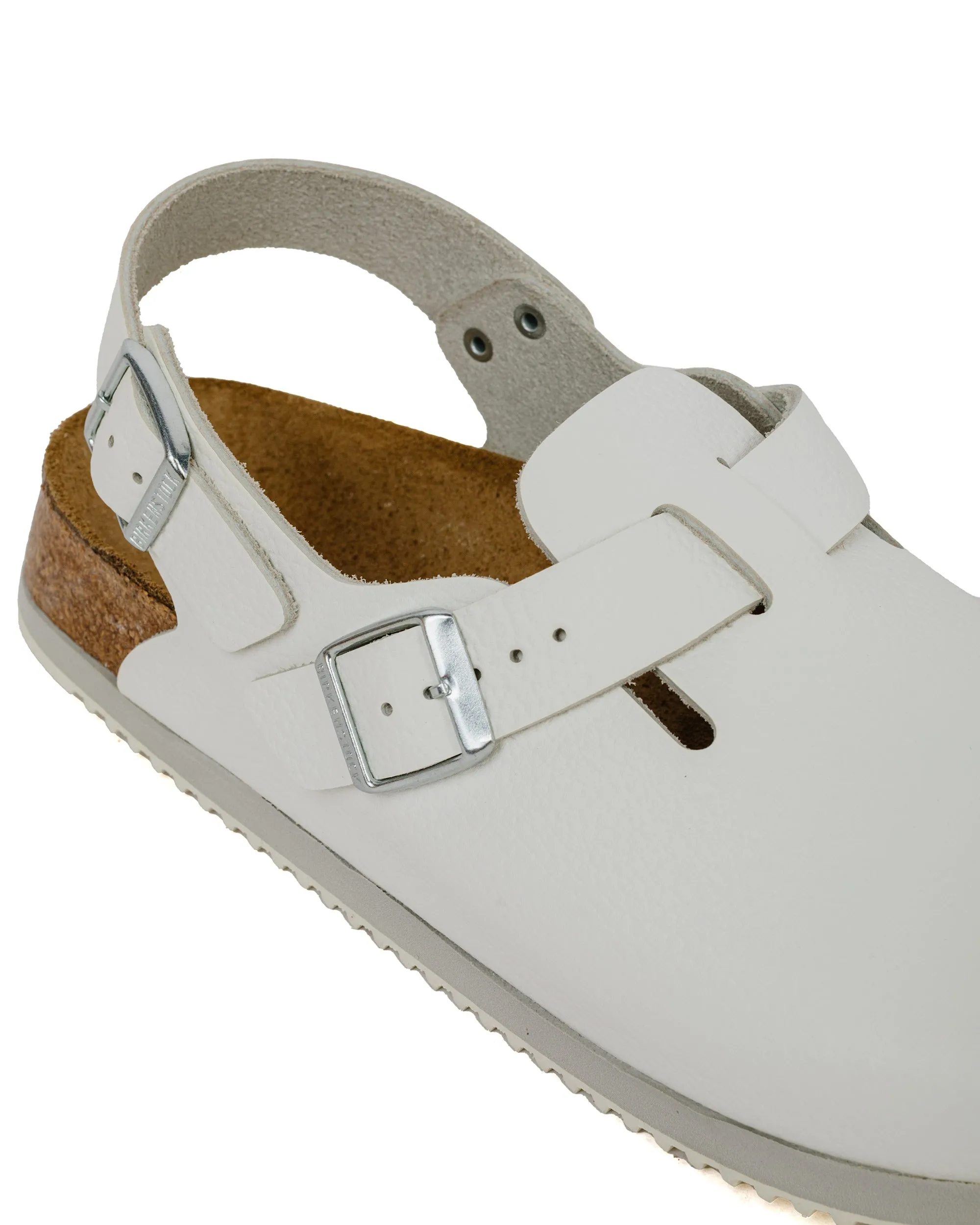 Pump leather - type Birkenstock Tokio Super Grip Leather White