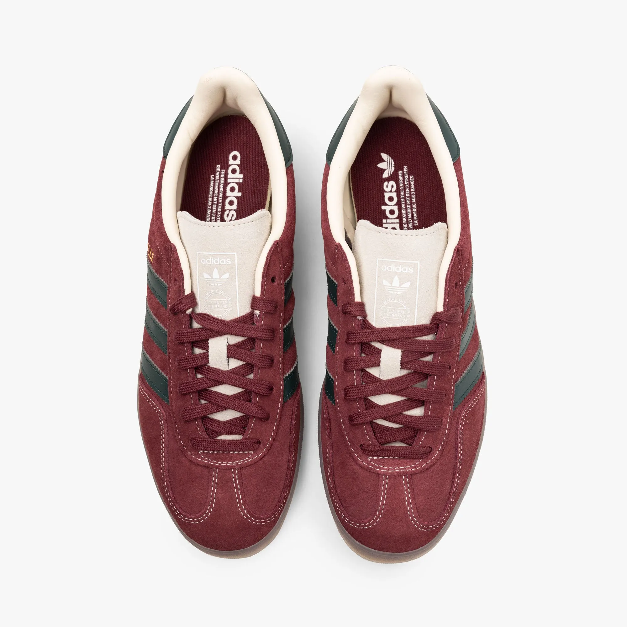 Track Trek Neat Shape adidas Originals Gazelle Indoor Shadow Red / Shadow Green - Wonder White