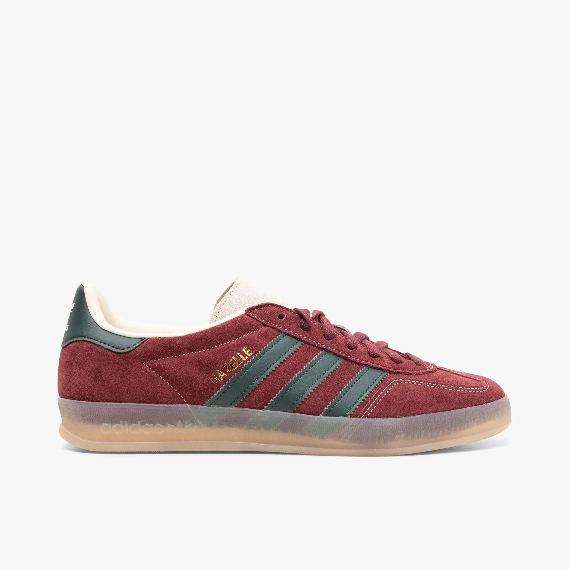adidas Originals Gazelle Indoor Shadow Red / Shadow Green - Wonder White Arch Fit