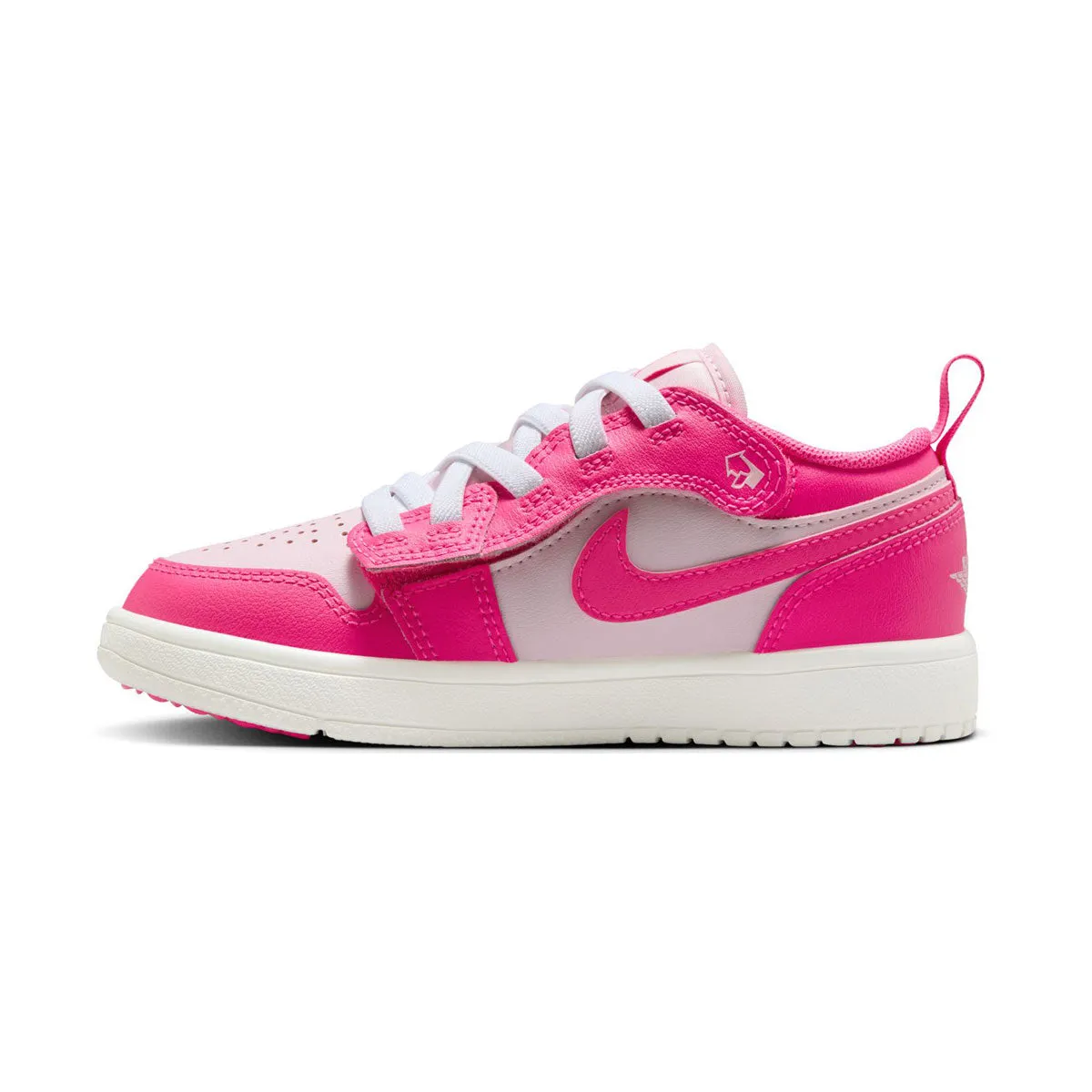 Jordan 1 Low Alt 'Pink Foam Summit White Hyper Pink' Little Kids' Shoes ActiveLifestyle Quick Drying Liner