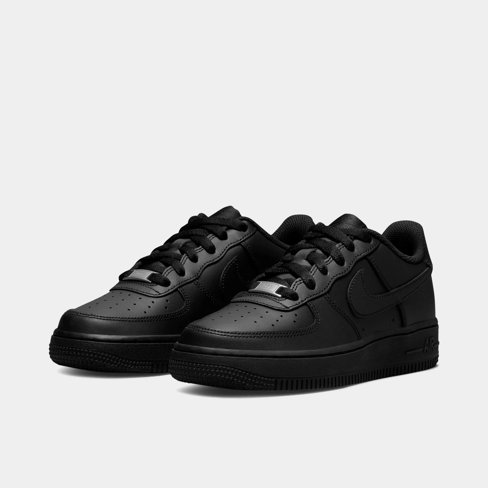 Nike Air Force 1 LE GS Black / Black Wide toe box Internal Harness