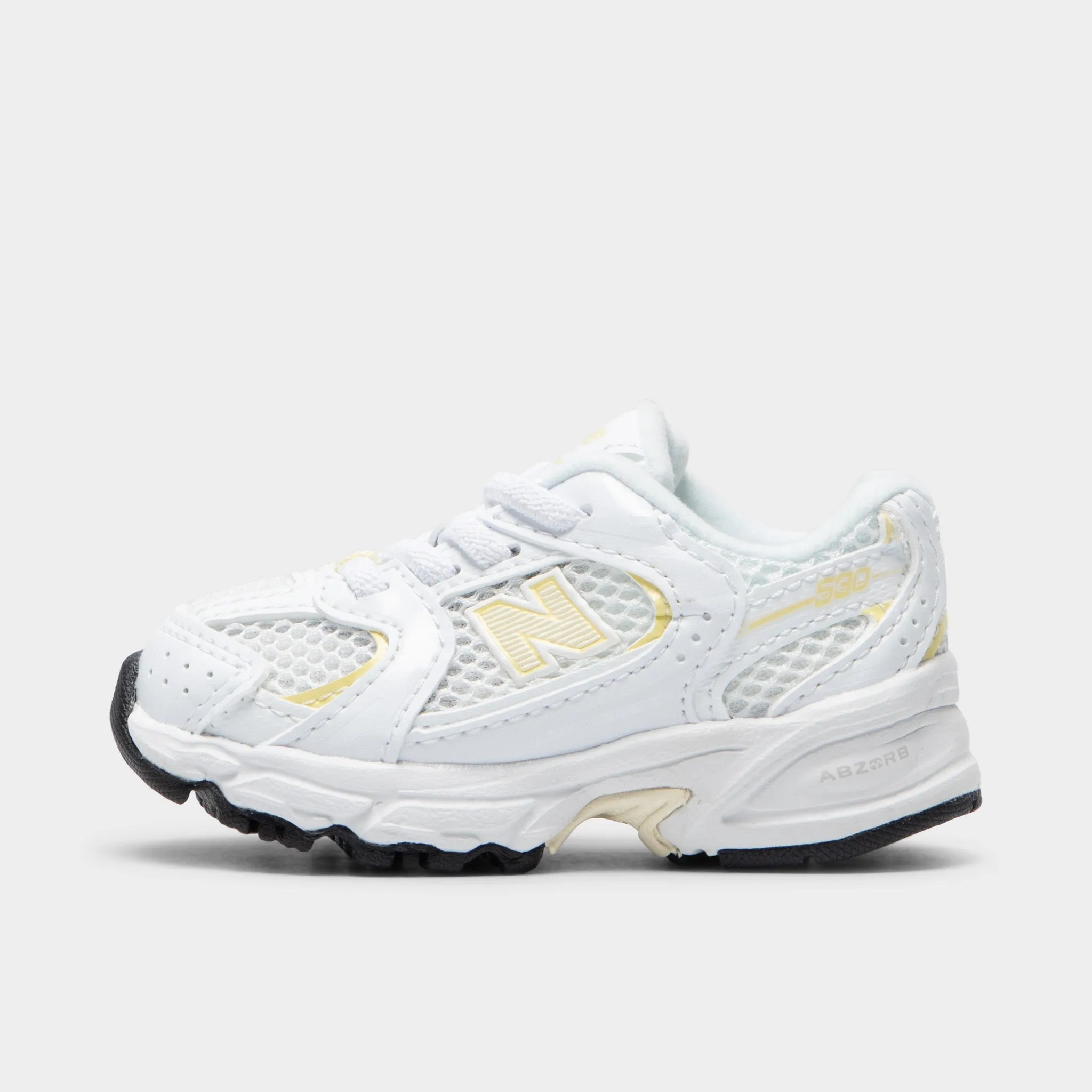 durable fabric shoes running in a school yard shoes New Balance Infants' 530 White / Beige