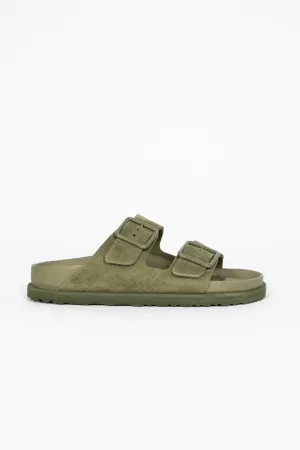 Arizona Cazador Suede Sandal Moss Stable