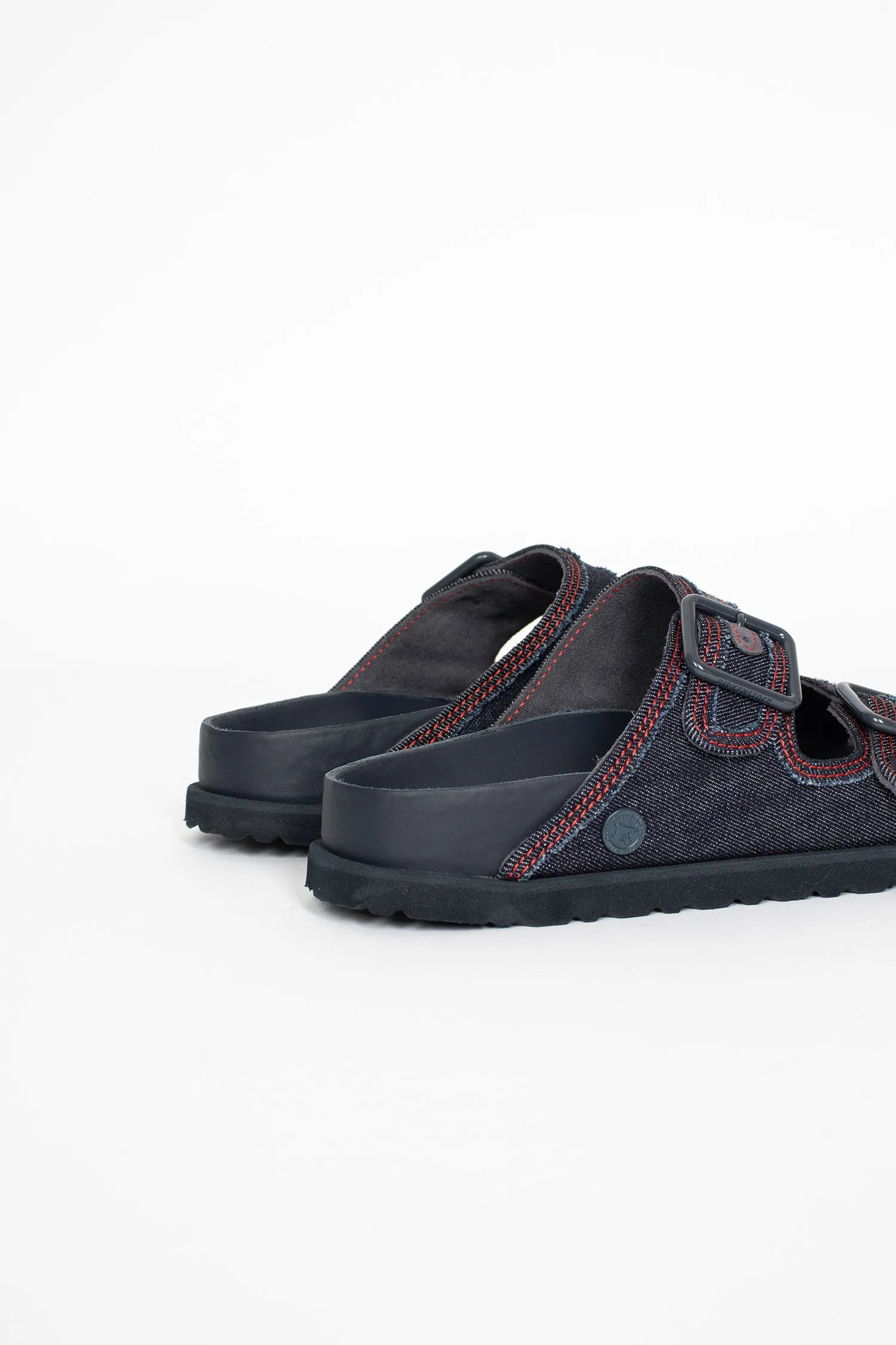 Arizona Stone Washed Sandal Dark Wash Denim Secure Step