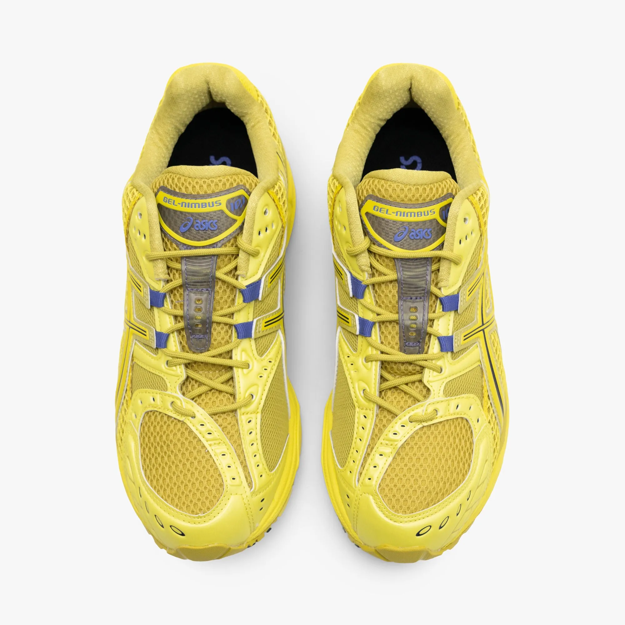 ASICS Gel-Nimbus 10.1 Kelp / Lemon Spark monochromatic shoe look