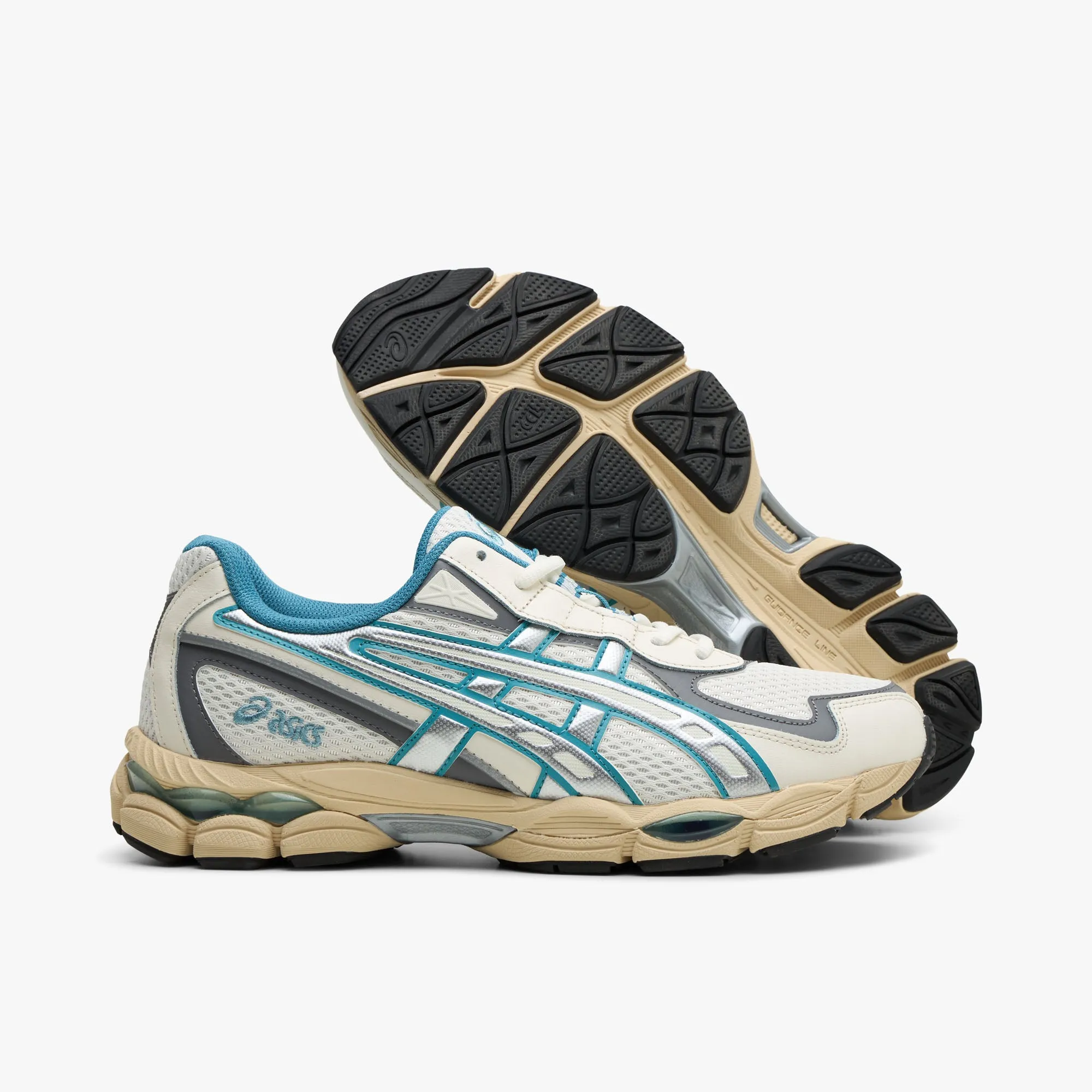 ASICS GEL-NYC 2055 Cream / Blue Teal comfortable running shoes