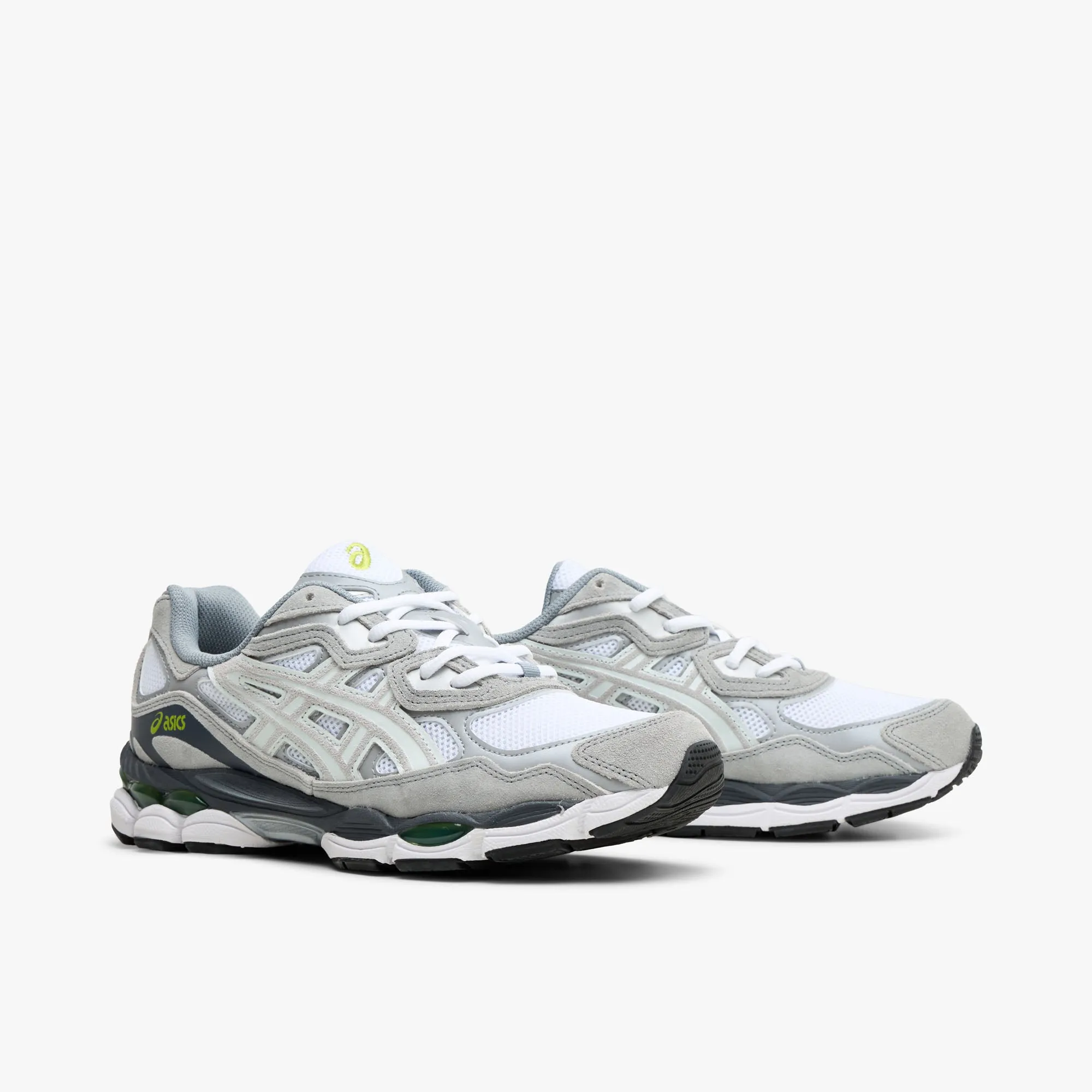 Asics Gel-NYC White / Glacier Grey long - distance runner shoes Seamless Design