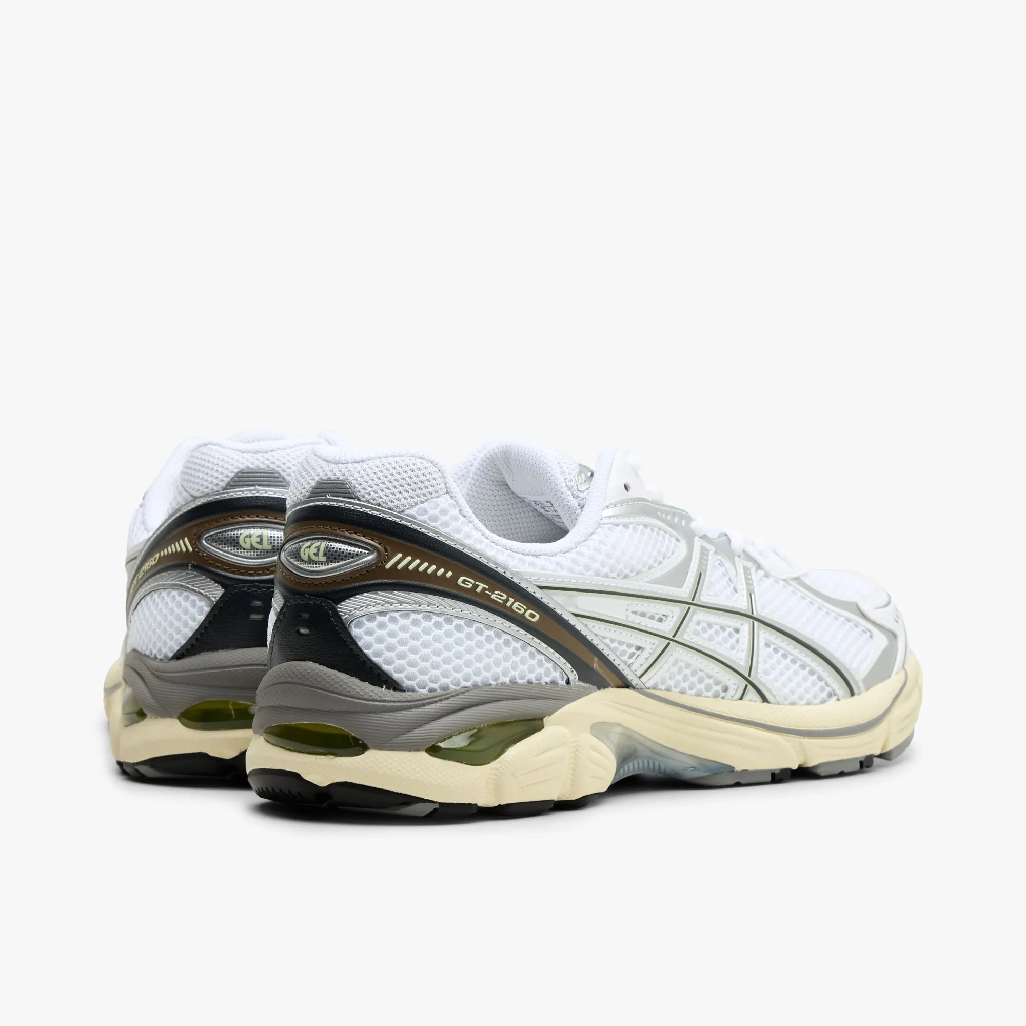 Adjustable retro look ASICS GT-2160 White / Brown - Silver