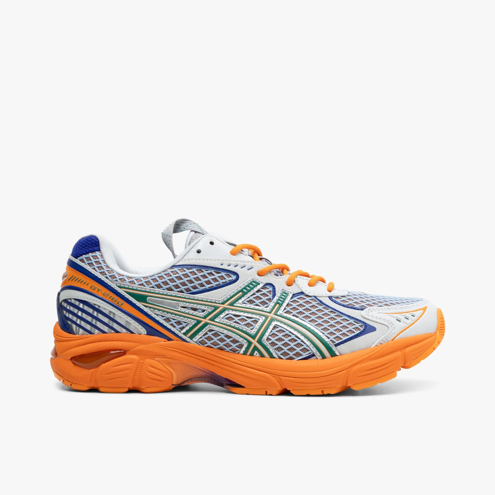 ASICS UB7-S GT-2160 Lava Orange / Jasper Green heel - cup OrthoticInsole