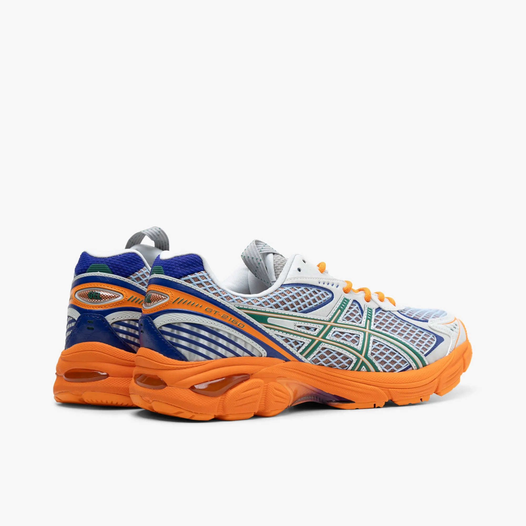 logo - zipped shoes high - traction sole ASICS UB7-S GT-2160 Lava Orange / Jasper Green