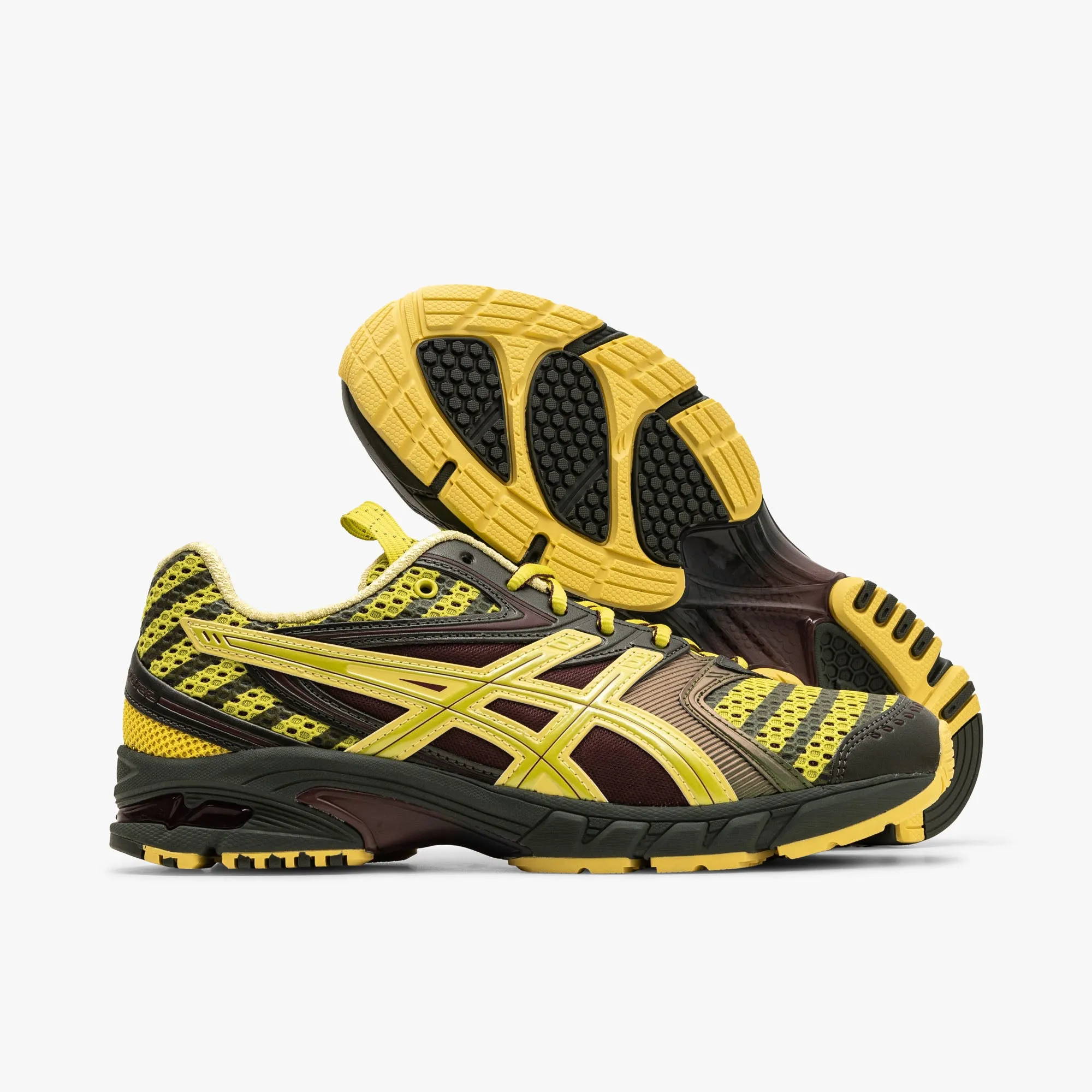 ASICS UB9-S Gel-DS Trainer 14 Dark Mustard / Truffle Grey leather - finish - design shoes