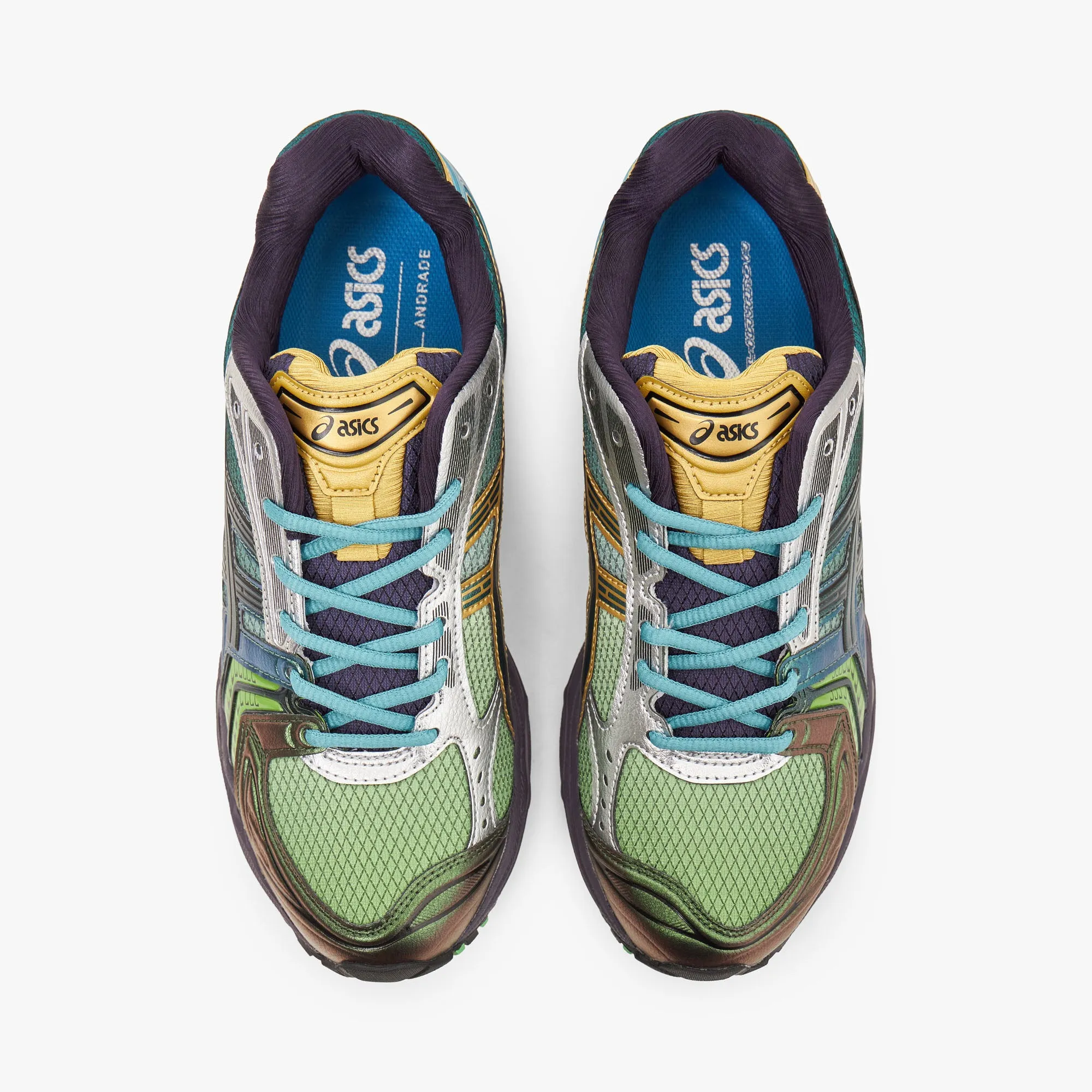 stretchy flexibility ASICS x P. Andrade Gel-Kayano 14 Gradation Green / Metal Green
