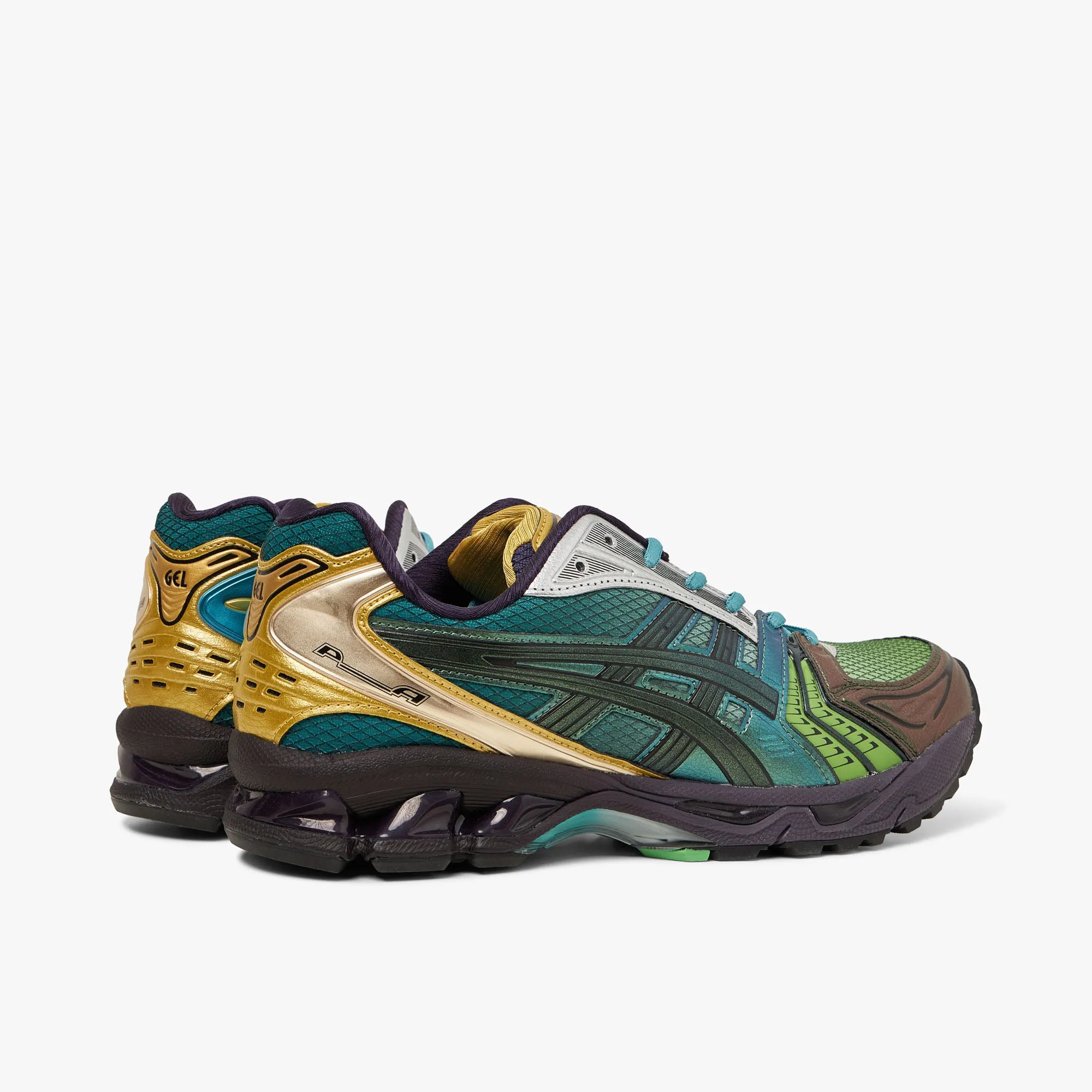 padded - tongue affordable shoes ASICS x P. Andrade Gel-Kayano 14 Gradation Green / Metal Green