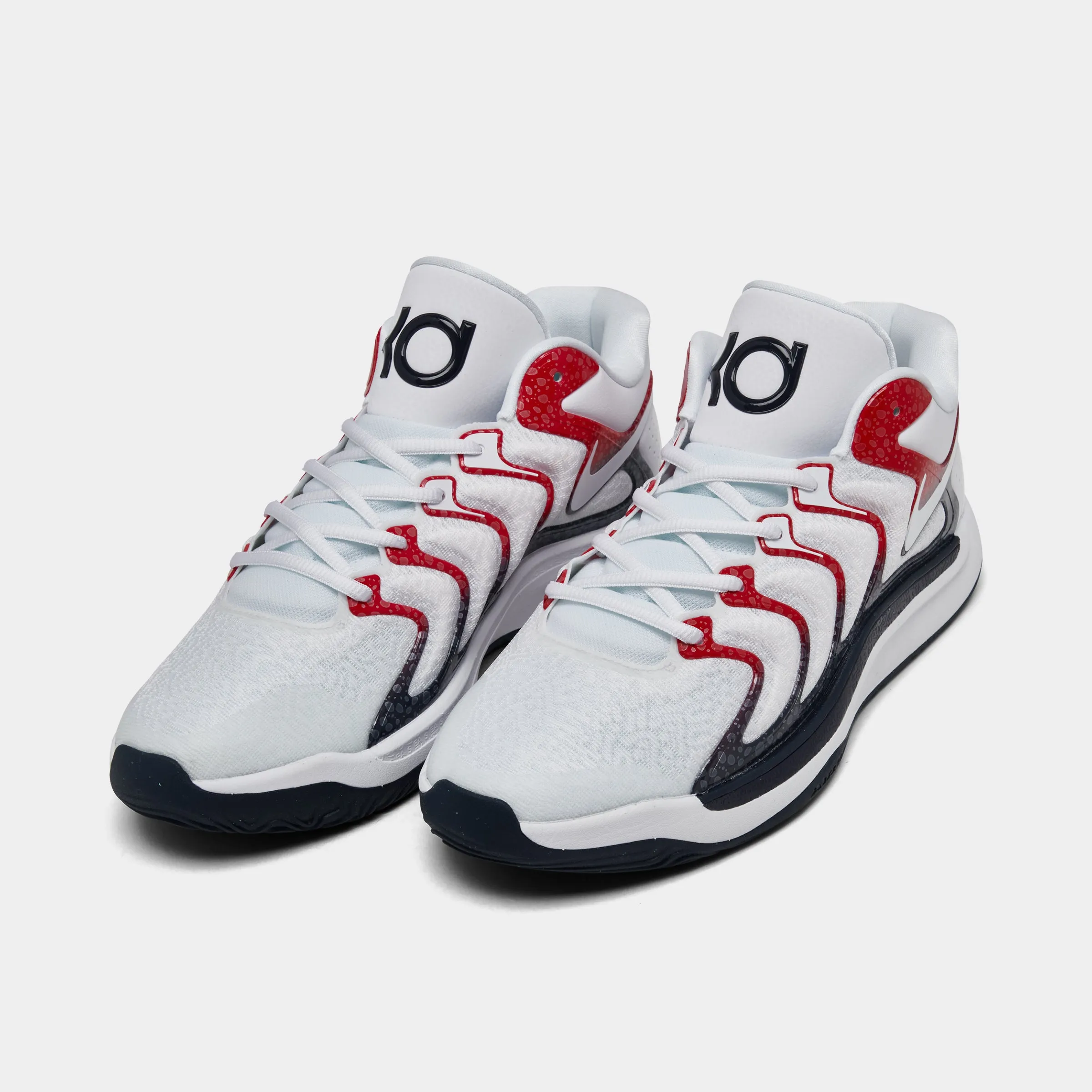 Nike KD17 White / Obsidian - University Red Comfort Fit Insole Customizable Fit Mechanism