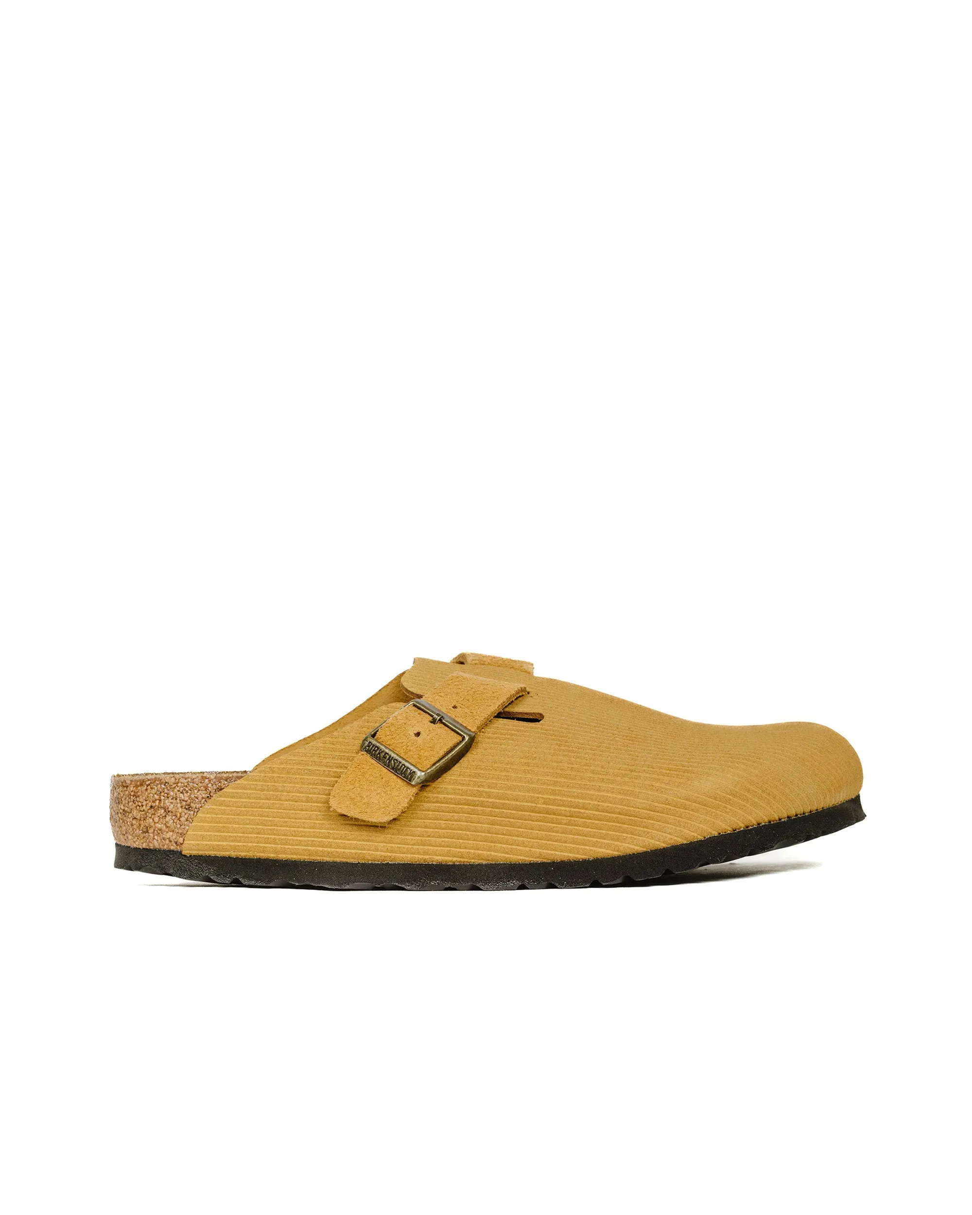 Birkenstock Boston Cork Brown Suede Corduroy school shoes boot