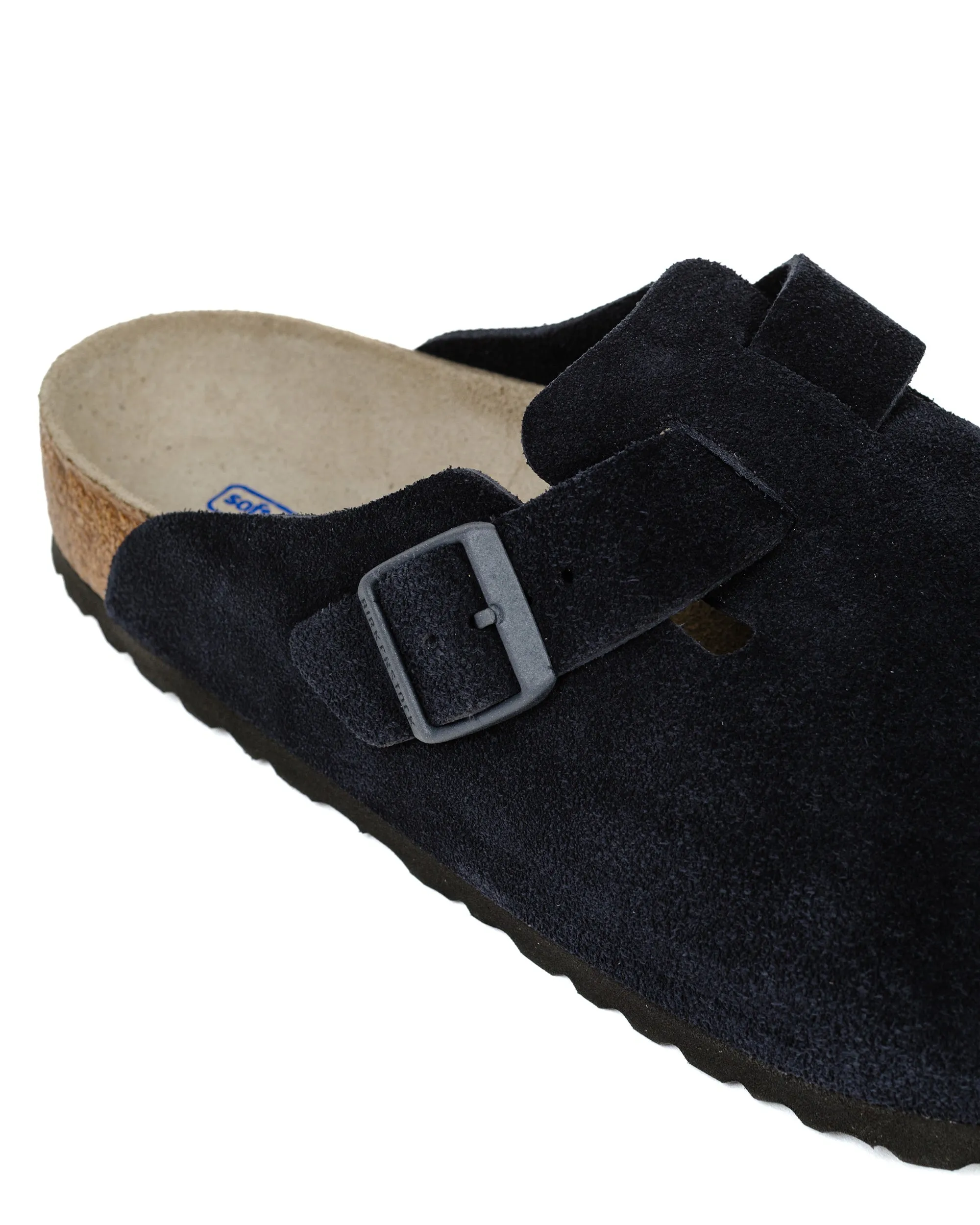 Birkenstock Boston Midnight Suede Round - toe