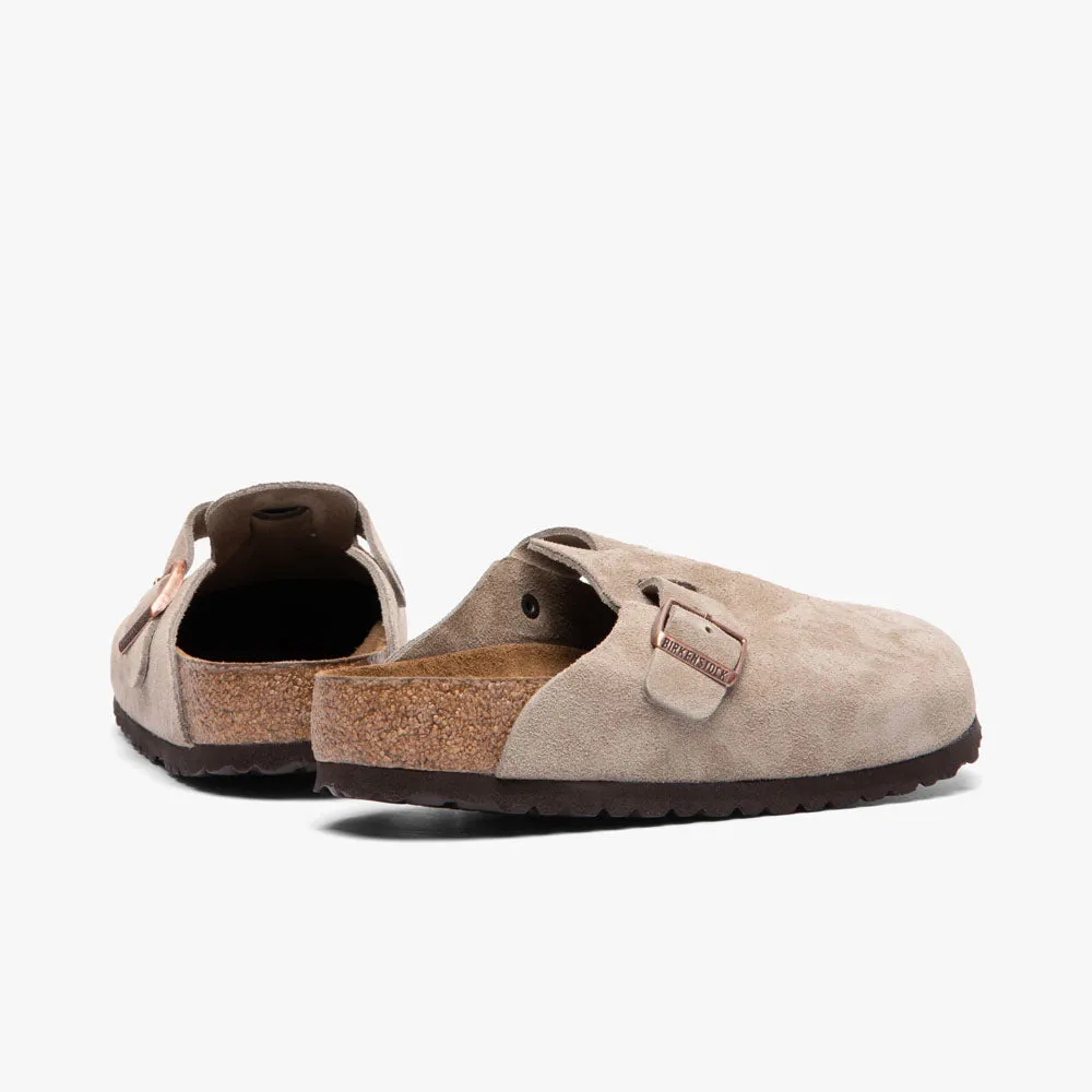 Birkenstock Boston Soft Footbed / Taupe Urban Run Comfortable to wear