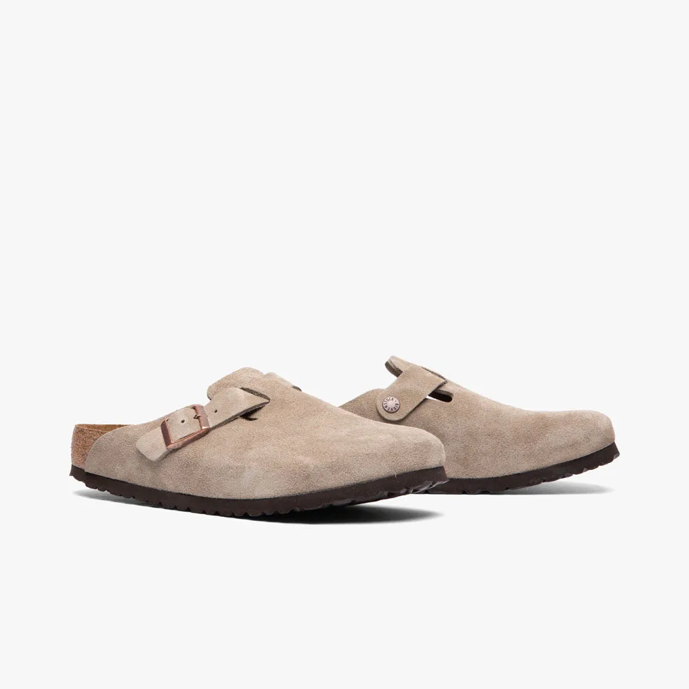 Comfortable Upper Birkenstock Boston Soft Footbed / Taupe