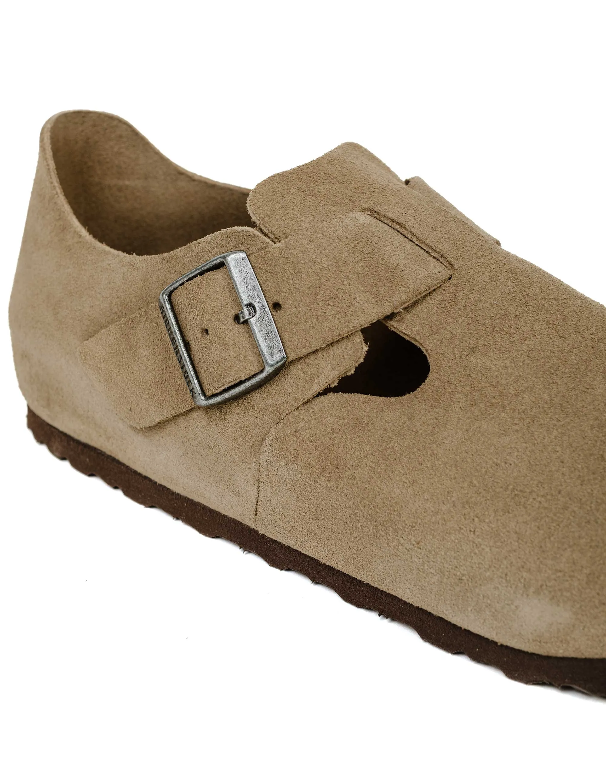 most formal Soft Touch Birkenstock London Taupe Suede