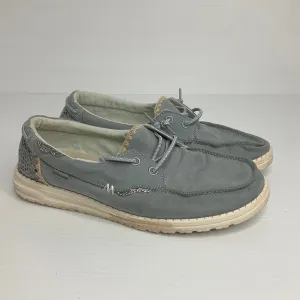 Blue Shoes Flats Hey Dude, Size 9 Stylish Cushion Bold Pop