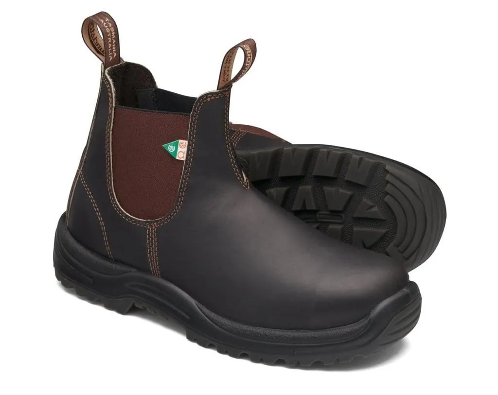 Blundstone 162 - Work & Safety - Stout Brown Mud Resistant Functional Minimalist Side zipper