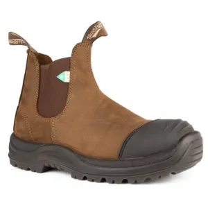 Soft Leather Durable Build Blundstone 169 - Work & Safety Rubber Toe Cap - Saddle Brown