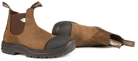 Blundstone 169 - Work & Safety Rubber Toe Cap - Saddle Brown Seamless Comfort Backcountry Camper