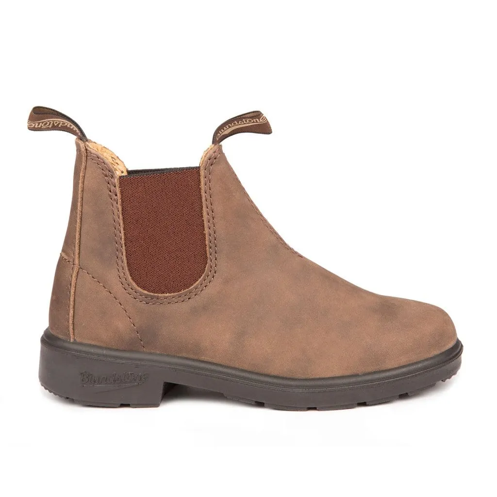 Cold Proof Silent Step Blundstone 565 - Kids Boot in Rustic Brown