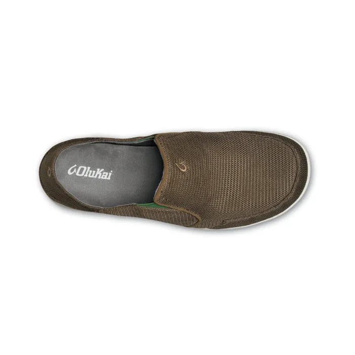 Smart Shoes Relaxed Shoes Mens Olukai Nohea Mesh Mustang Lime Peel