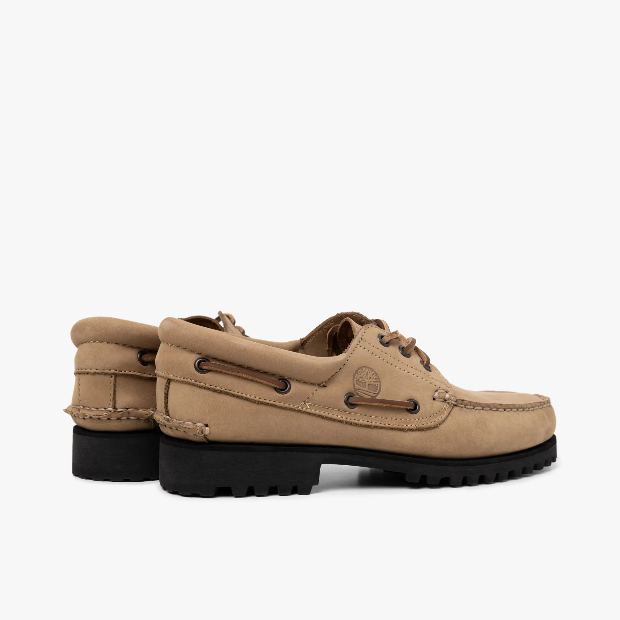 Party time Timberland Authentic 3-Eye Boat Shoe / Taupe Nubuck