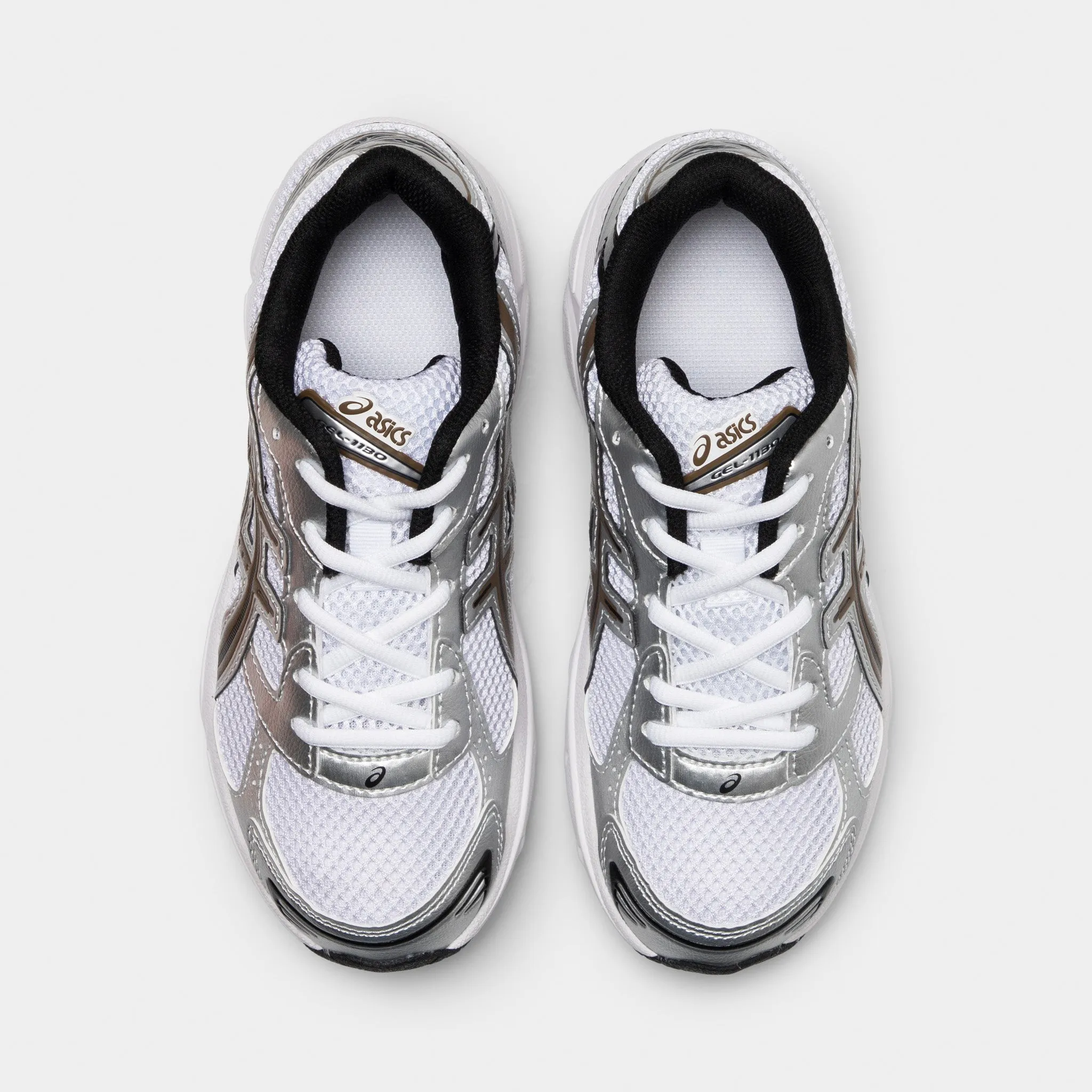 ASICS GEL-1130 GS White / Clay Canyon adjustable - lacing running shoes premium - quality - luxury shoes
