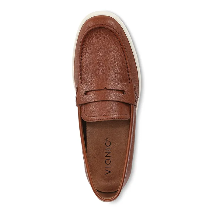 Mens Vionic Uptown in Tan Grip Sure