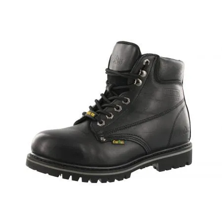 Cactus Men Black Steel Toe Work Boots Oil Resistant 622S Biker Abrasion-resistant