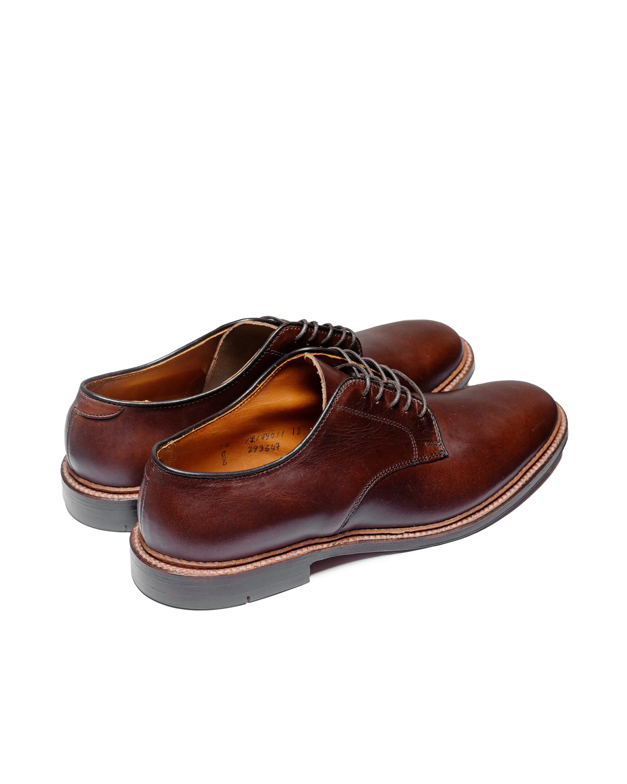 Foot Protection Alden Plain Toe Blucher Unlined Brown Chromexcel 29364F