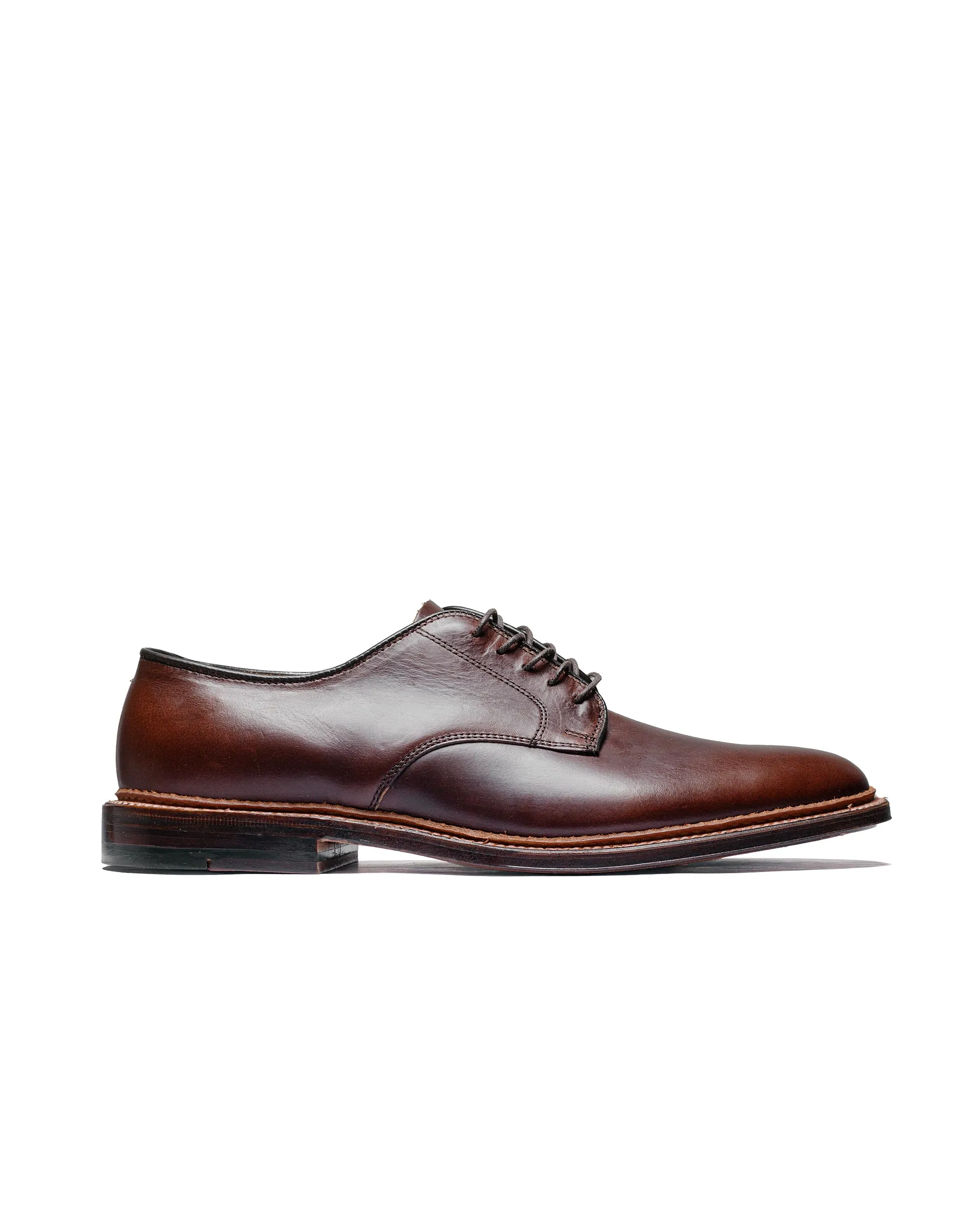 Alden Plain Toe Blucher Unlined Brown Chromexcel 29364F Dependable