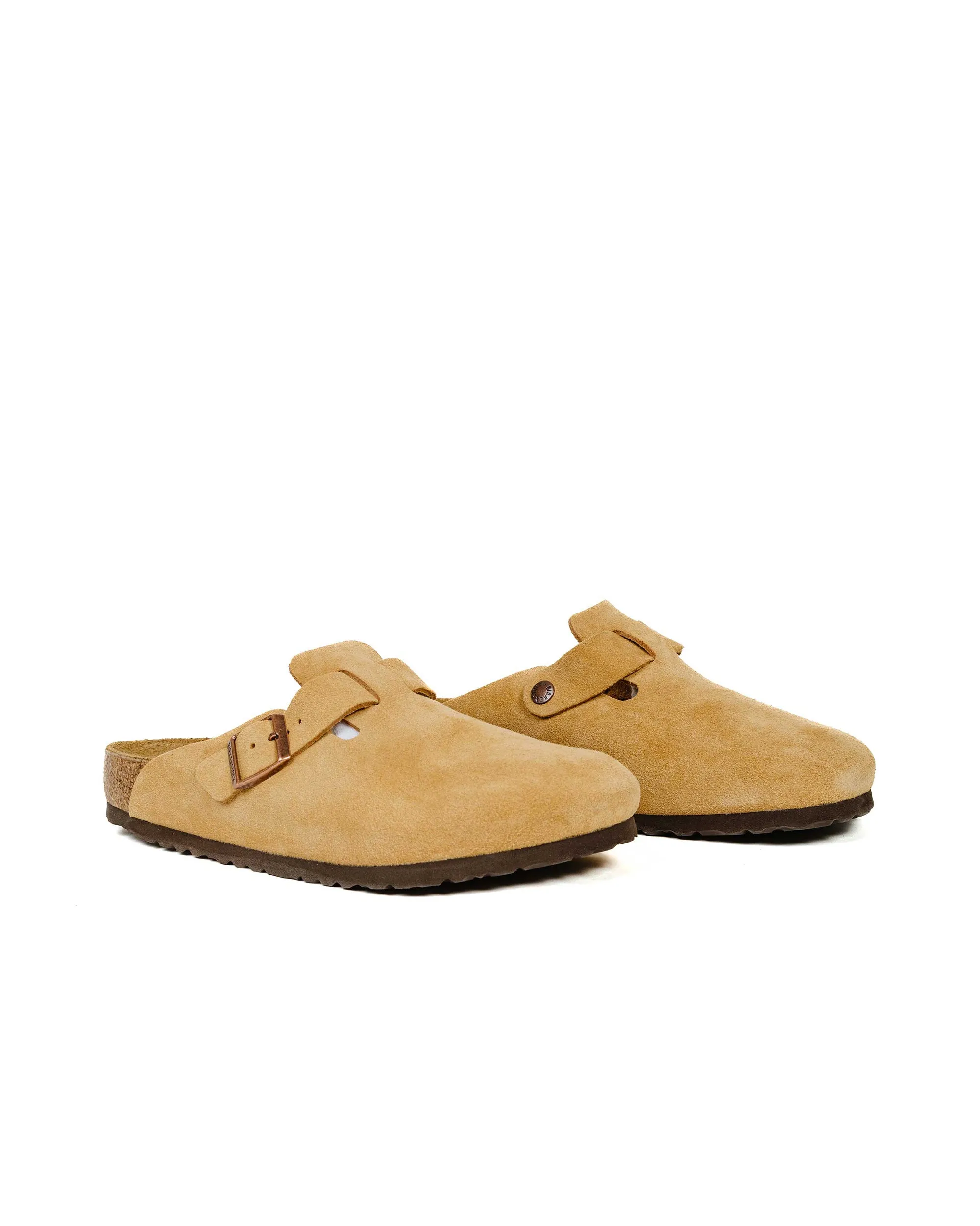 Birkenstock Boston Latte Cream Suede cushioning - level