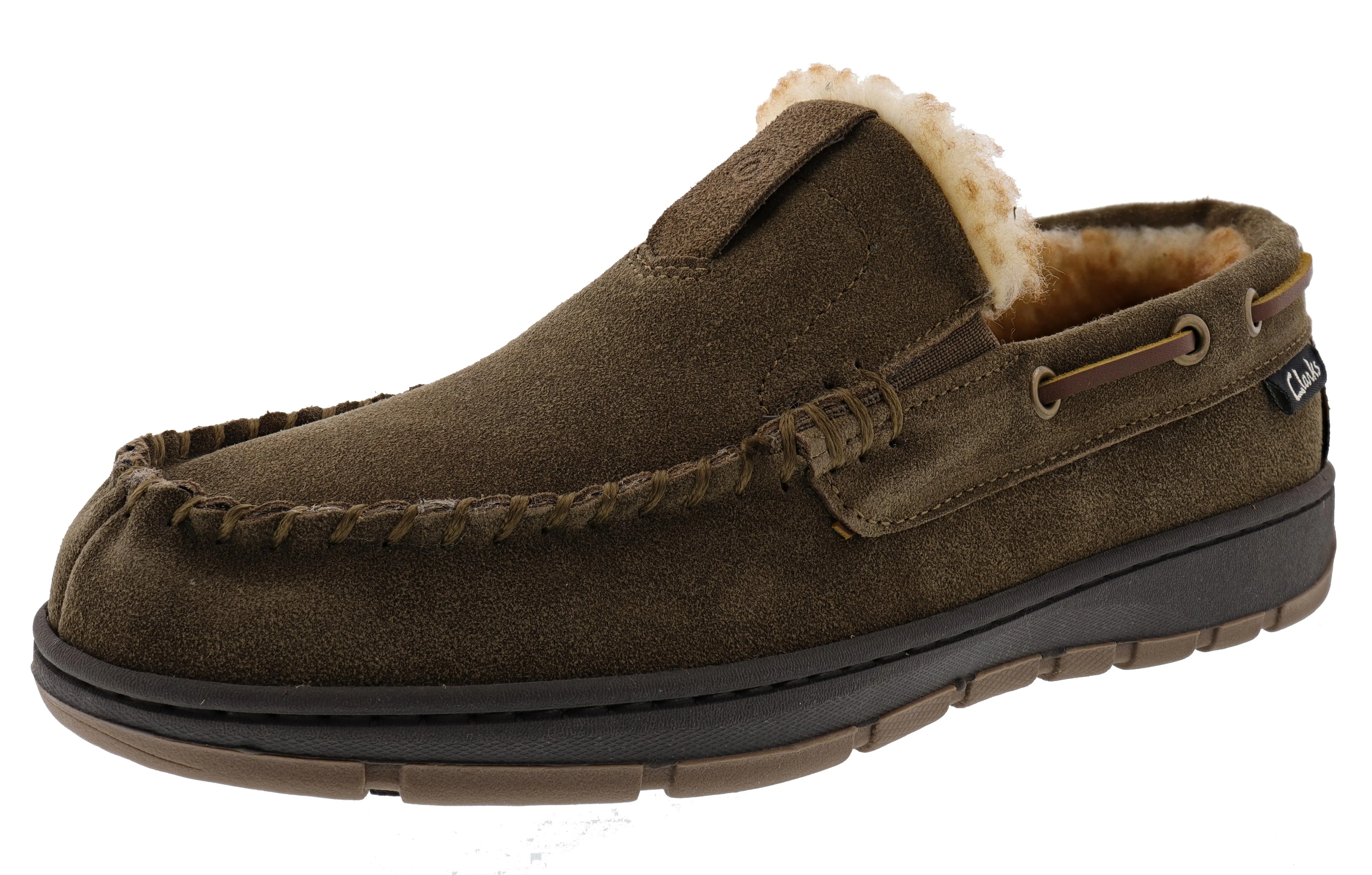 Slip Ease Elastic Bands Clarks Men's Indoor Outdoor Moccasin Winter Slippers Justin