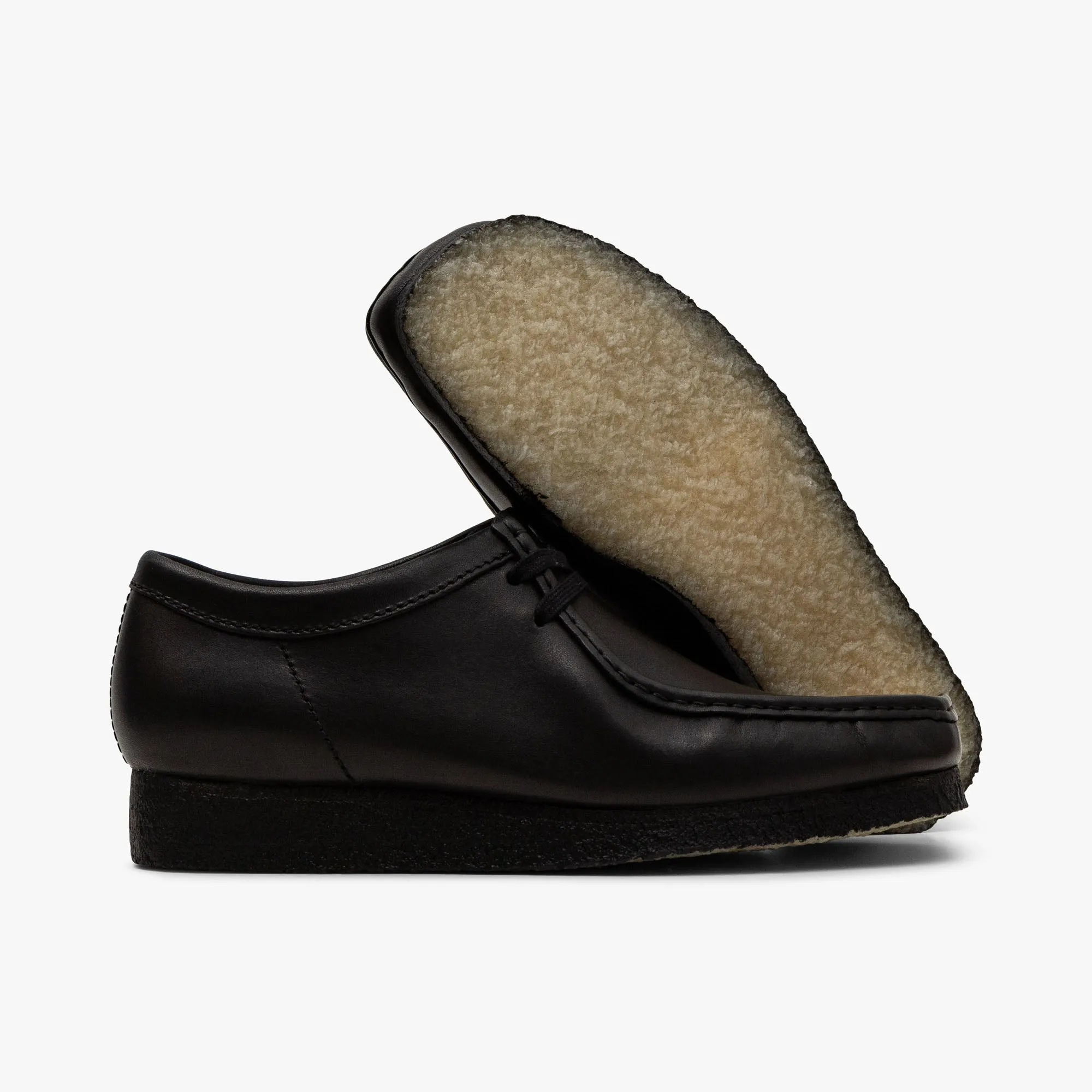 Clarks Originals Wallabee / Black Leather synthetic upper style wellness journey