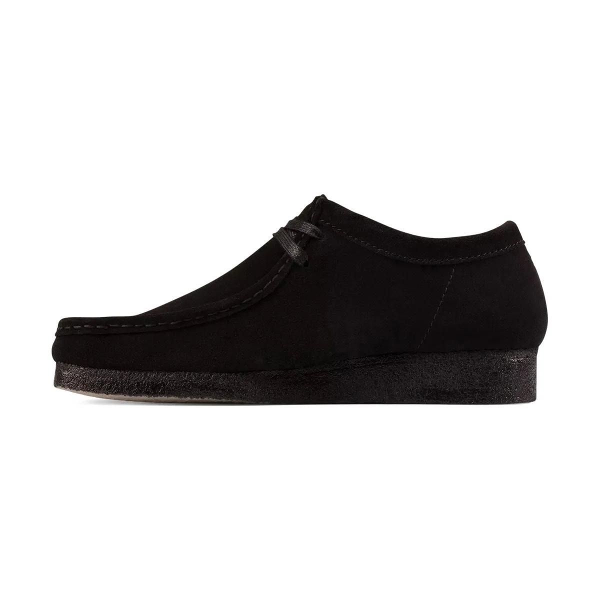 Clarks Wallabee Black Suede Men's Shoes Wind Path