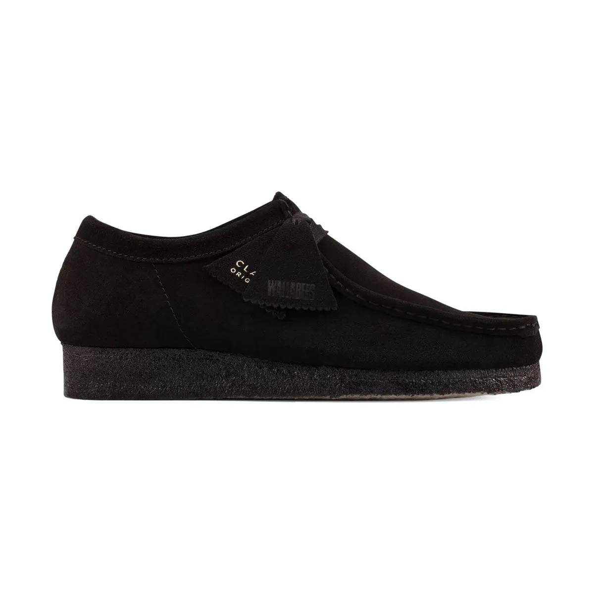Smooth Soles Long Move Clarks Wallabee Black Suede Men's Shoes