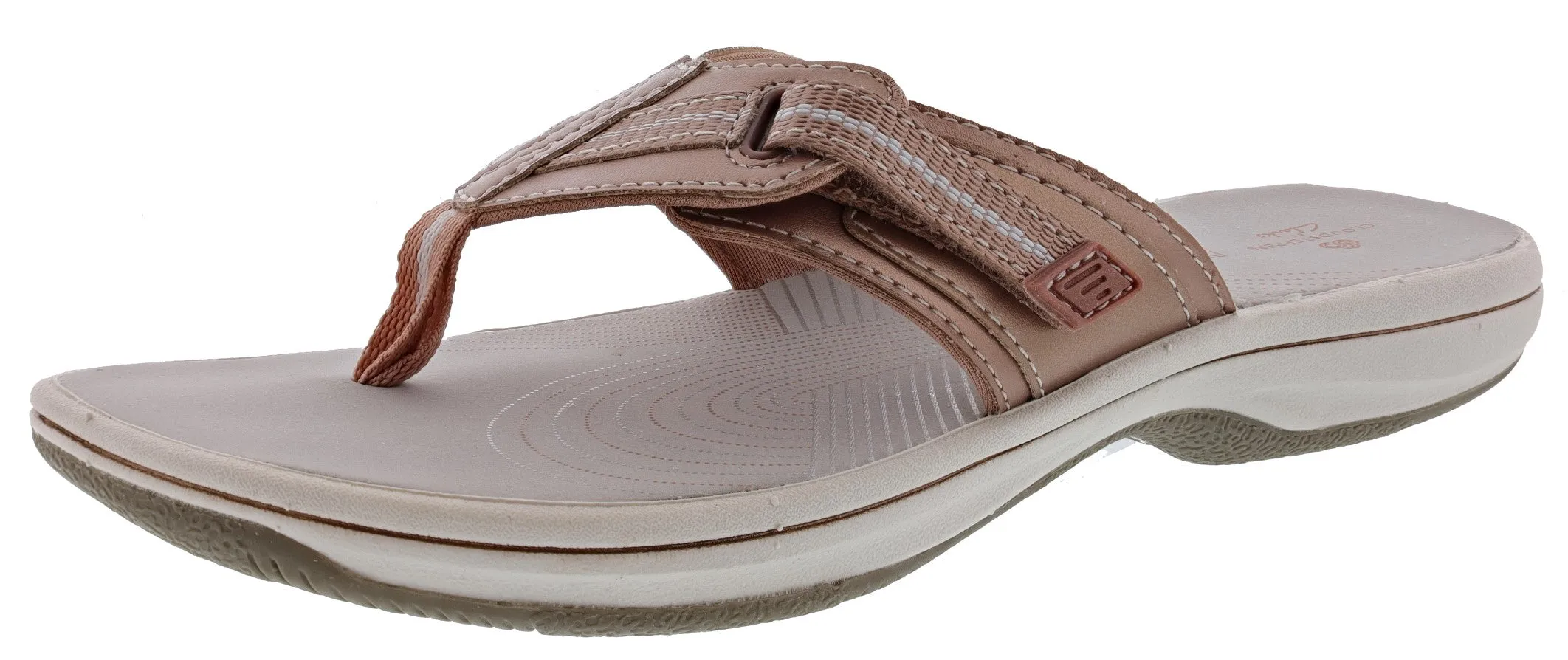 All-Weather Footwear Clarks Women Cloudsteppers Walking Flip Flop Sandals Brinkley Jazz