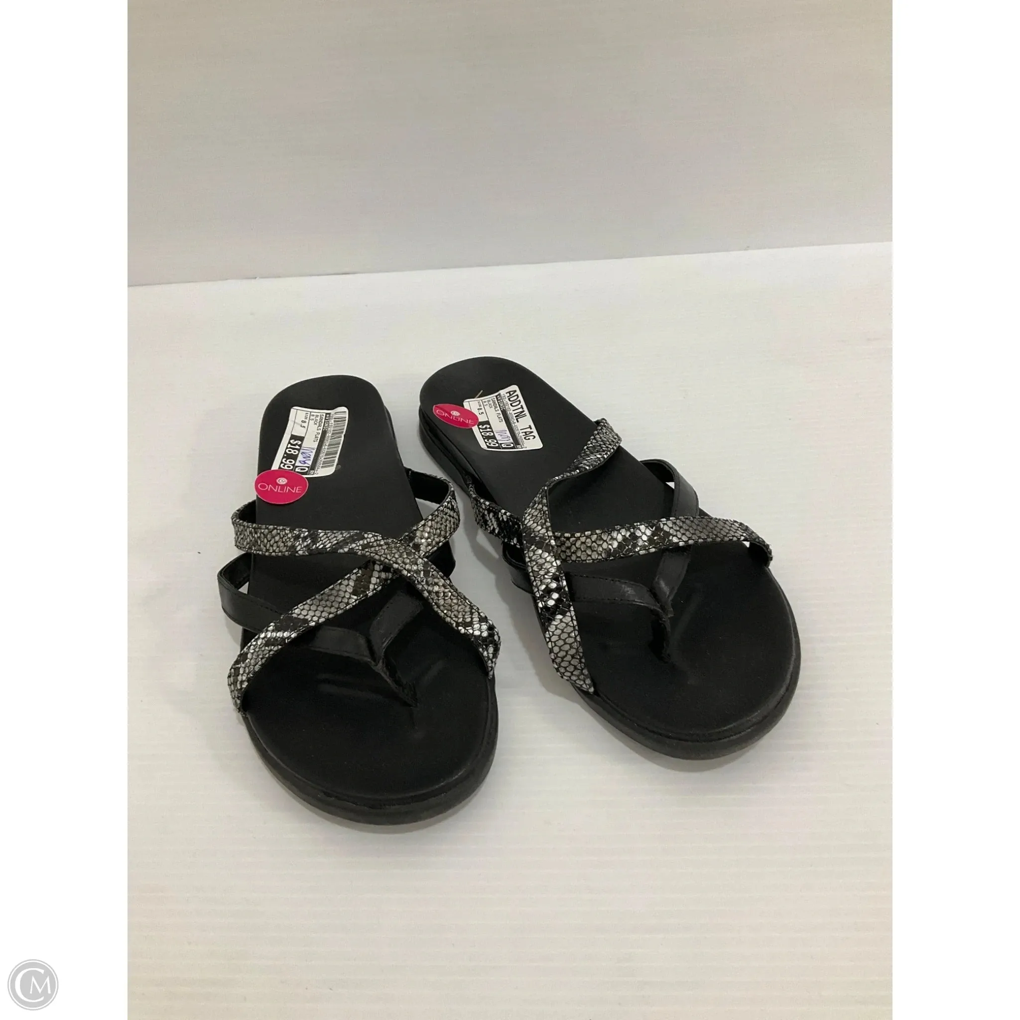Sandals Flats By Vionic In Black, Size: 8.5 Comfortable Outdoor Sandals