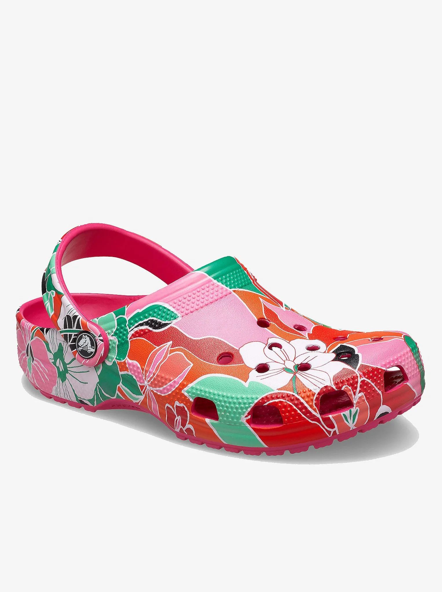Compact Design Classic Clog Woodcut Floral Unisex